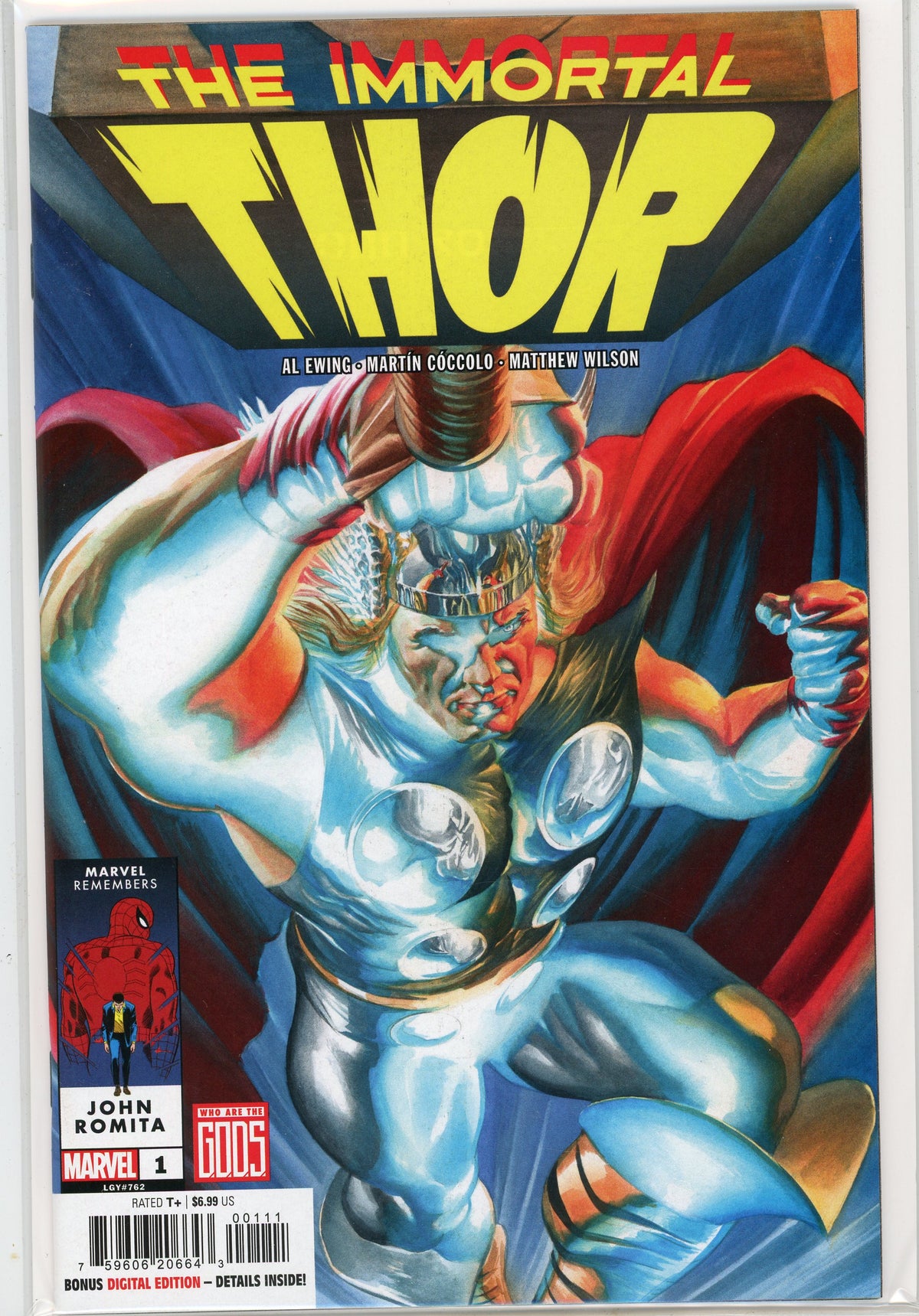 THE IMMORTAL THOR #1 NM JOHN ROMITA REMEMBRANCE SPECTACULAR COVER