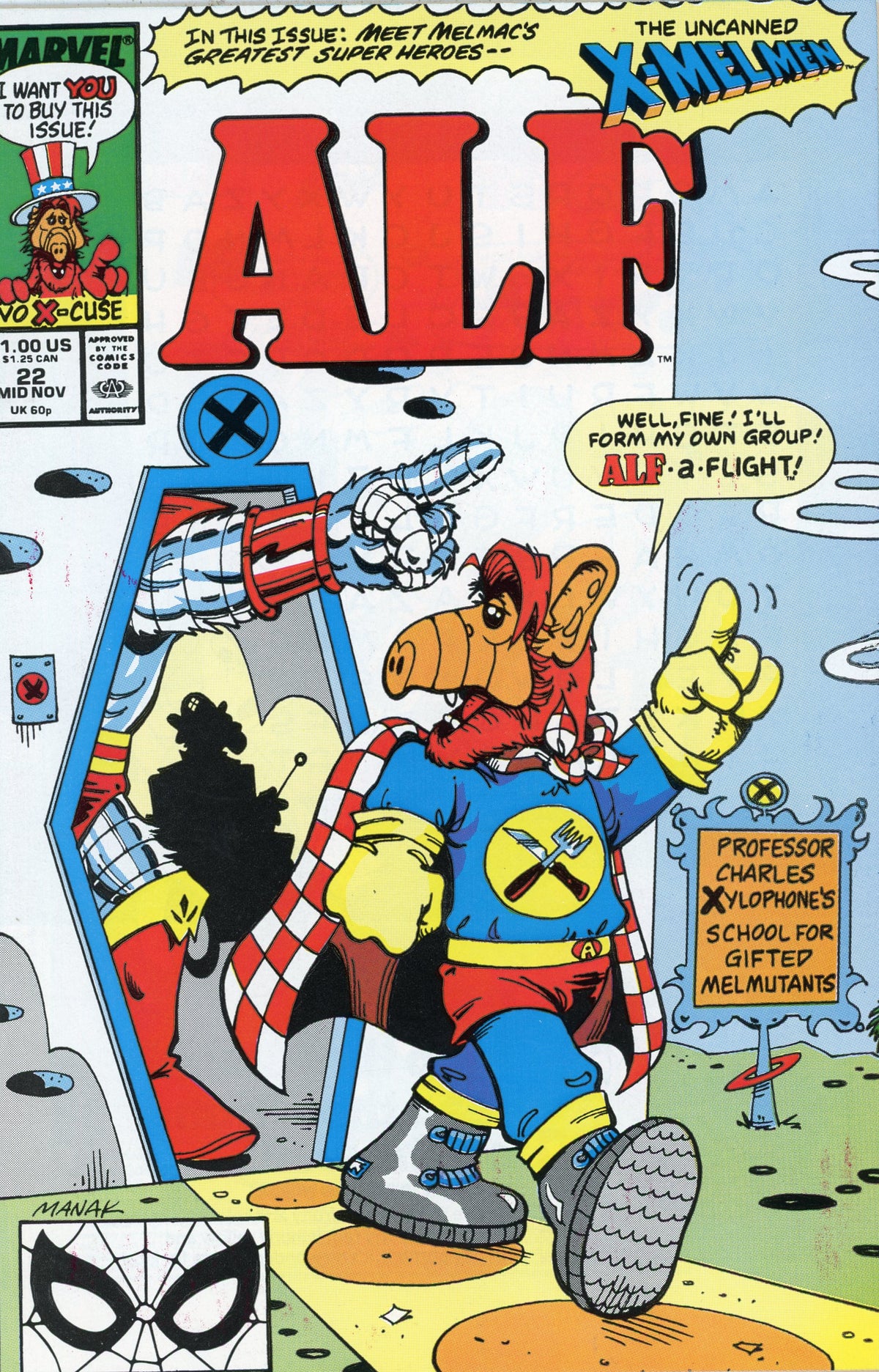 ALF #22 (1990) Marvel Comics – X-Men Parody Issue