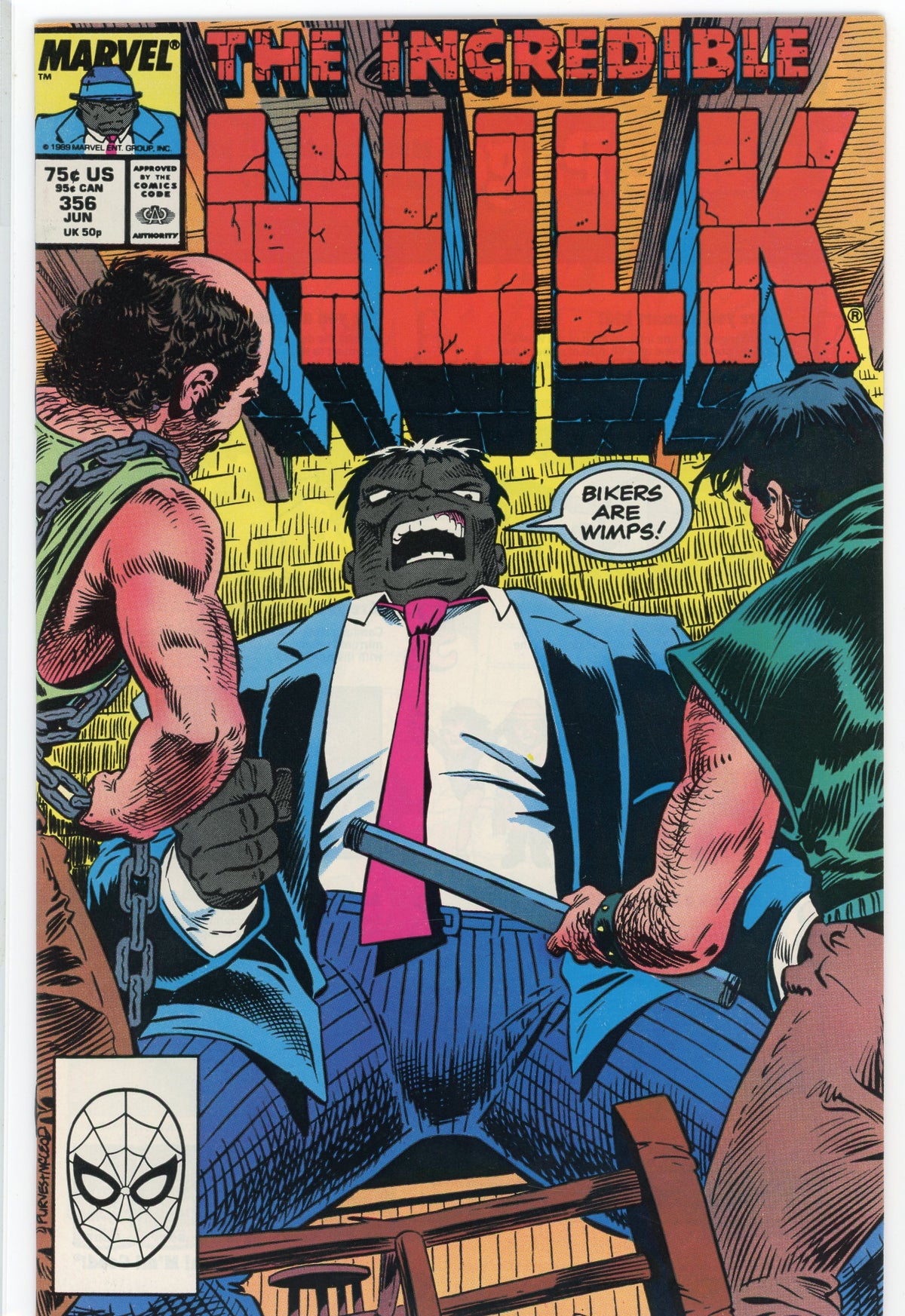 THE INCREDIBLE HULK #356 NM LUSTROUS COLORS PHENOMENAL COVER