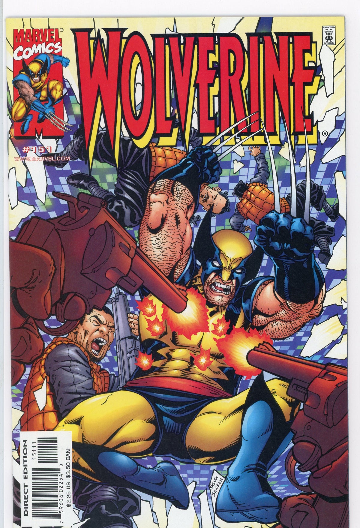 WOLVERINE #151 NM LUSTROUS COLORS OUTSTANDING BATTLE COVER