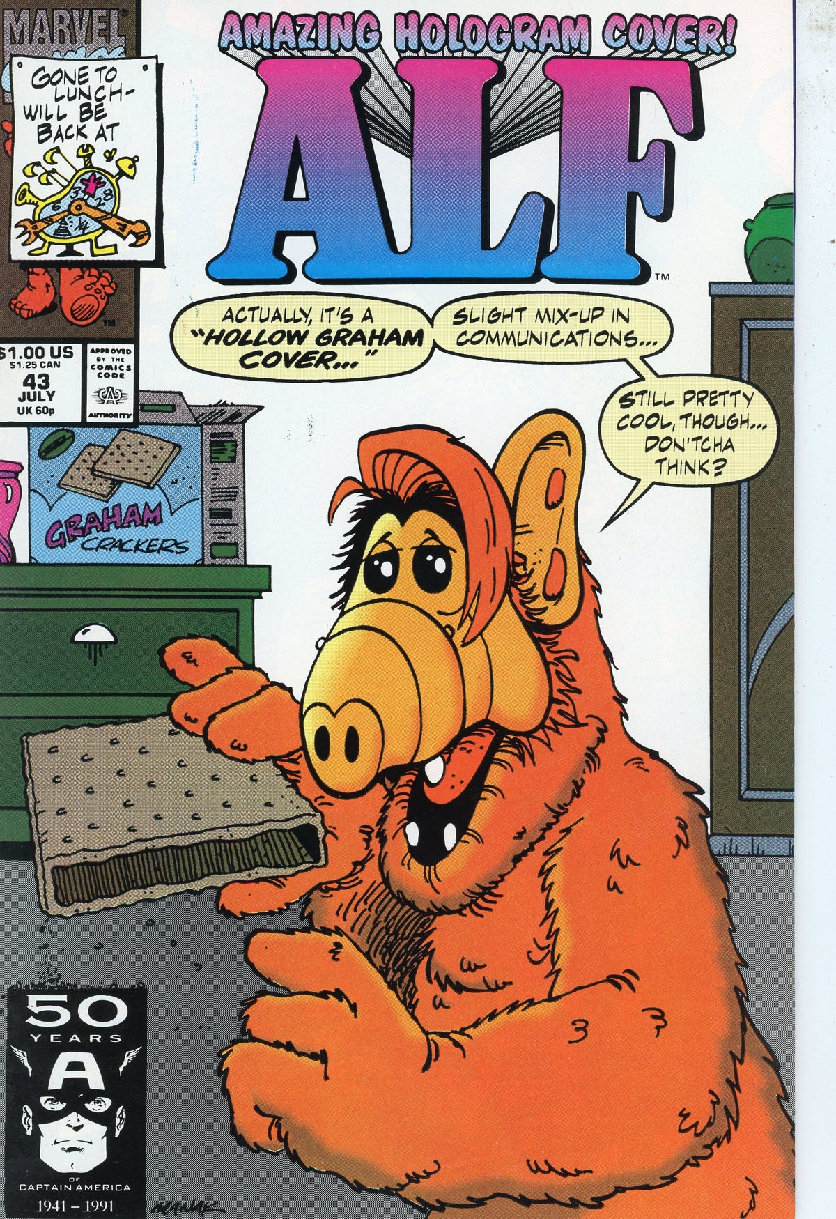 ALF #43 (1992) Marvel Comics – Hollow Graham Cover