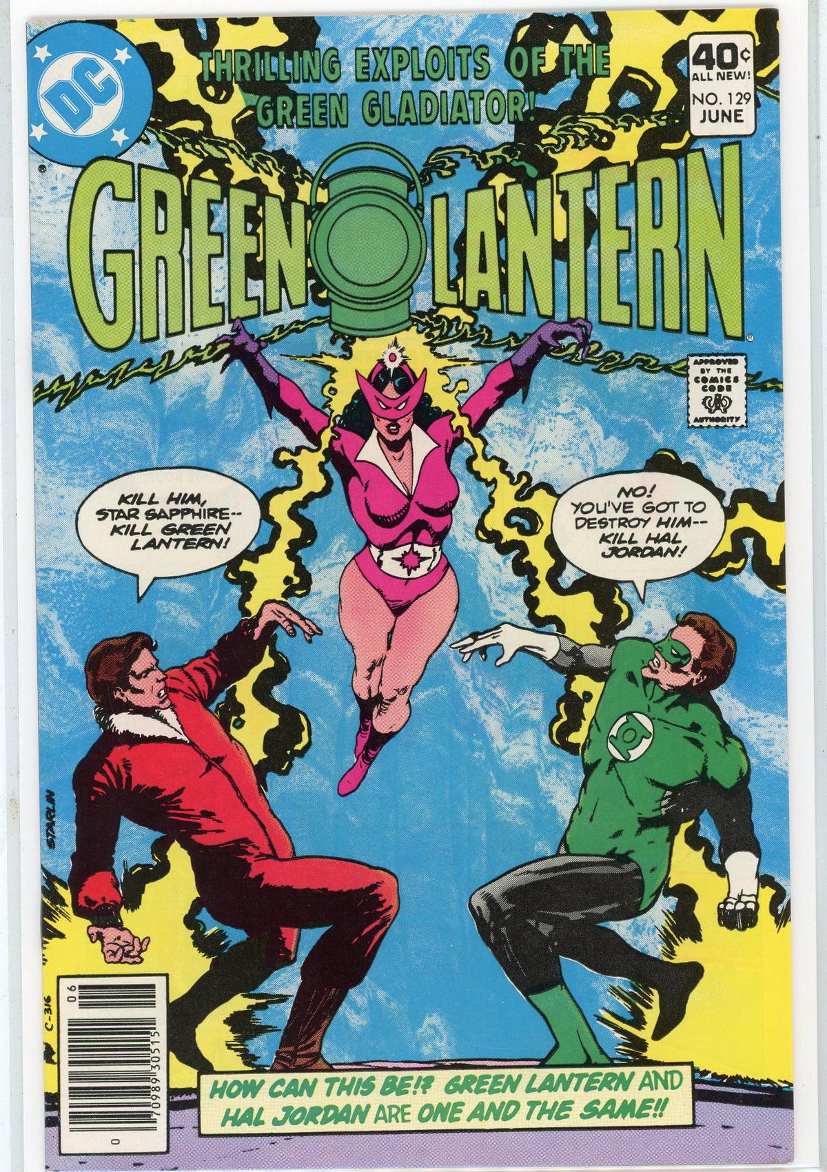GREEN LANTERN #129 NM STAR SAPPHIRE APP. CATACLYSMIC COVER NICE GLOSS