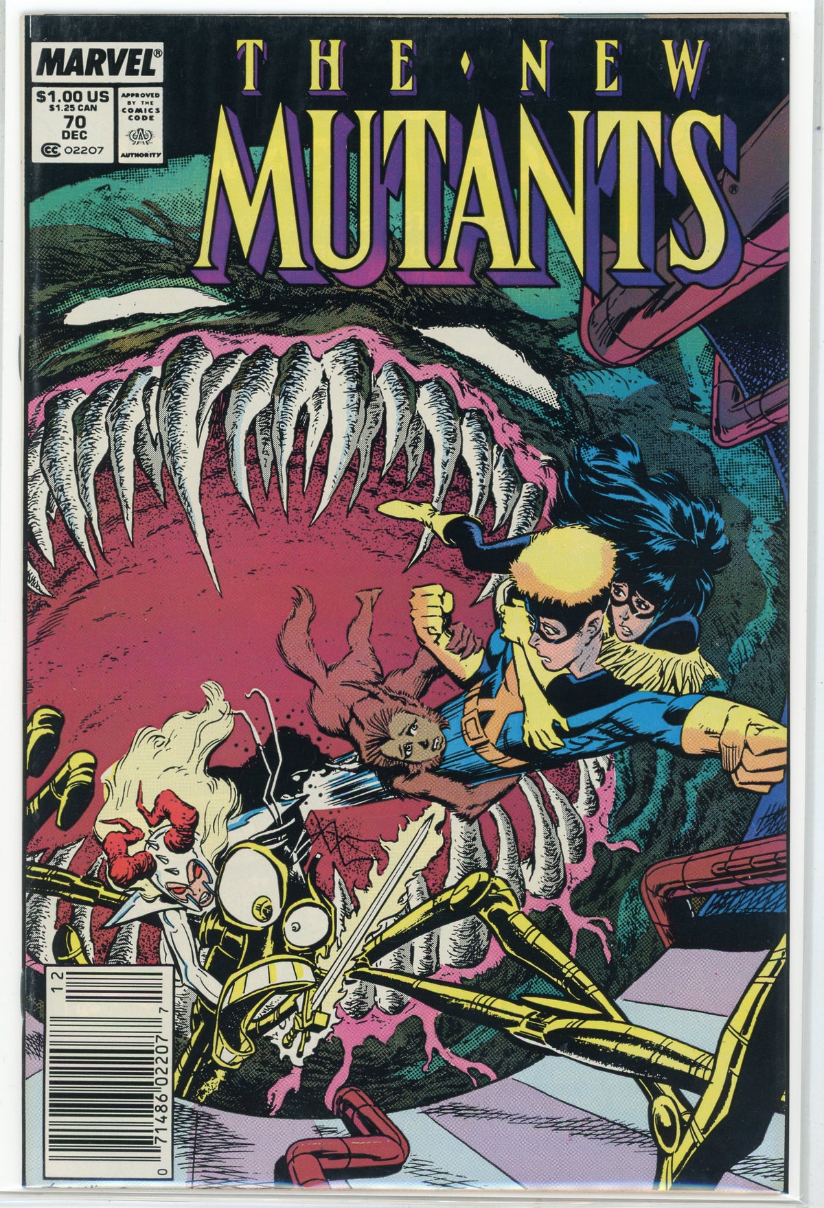 THE NEW MUTANTS #70 NM TERRIFYING COVER VIBRANT COLOR HUES