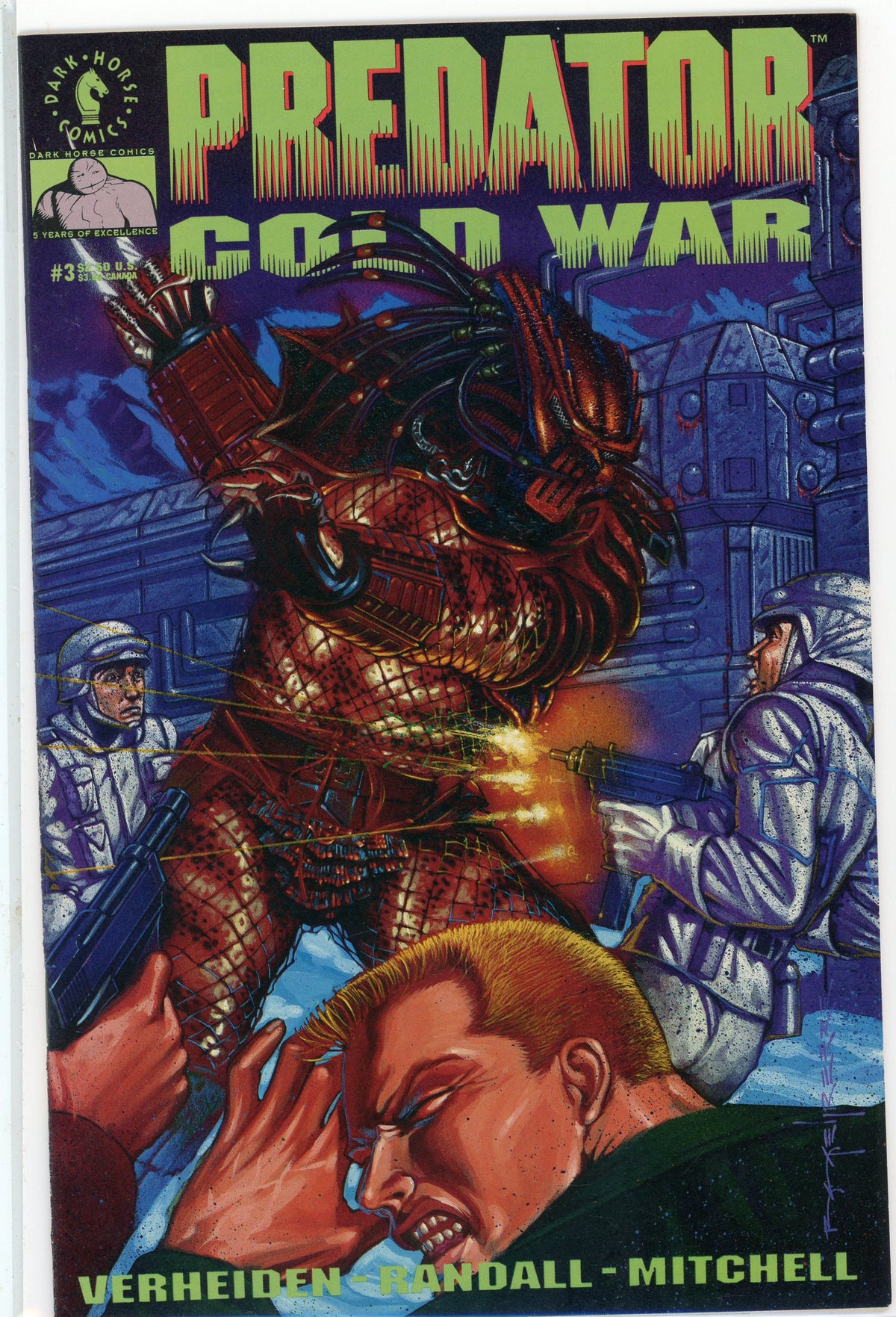 PREDATOR COLD WAR #3 NM DARK HORSE COMICS FURIOUS BATTLE COVER