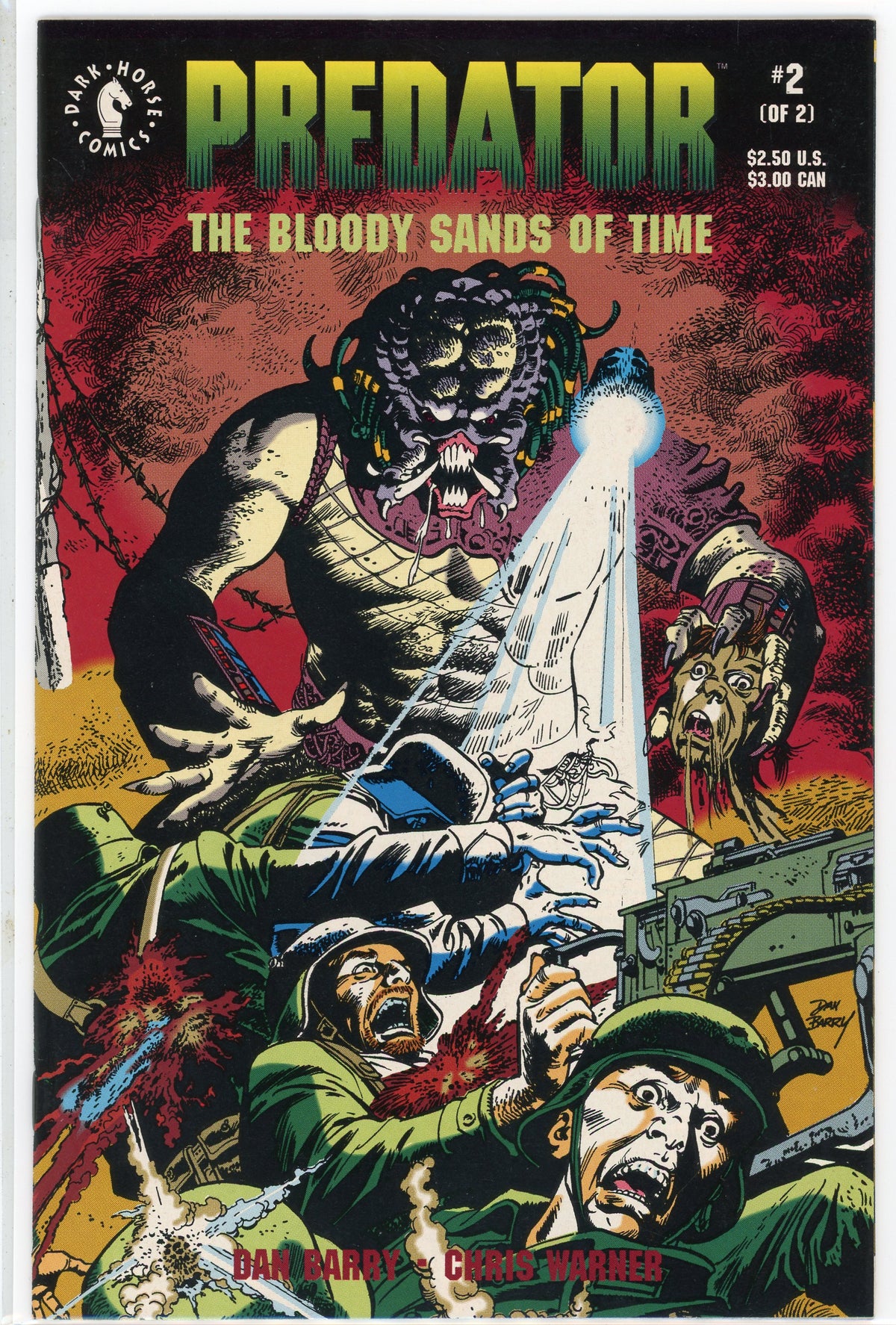 PREDATOR THE BLOODY SANDS OF TIME #2 OF 2 NM GREAT BATTLE COVER NICE SHEEN