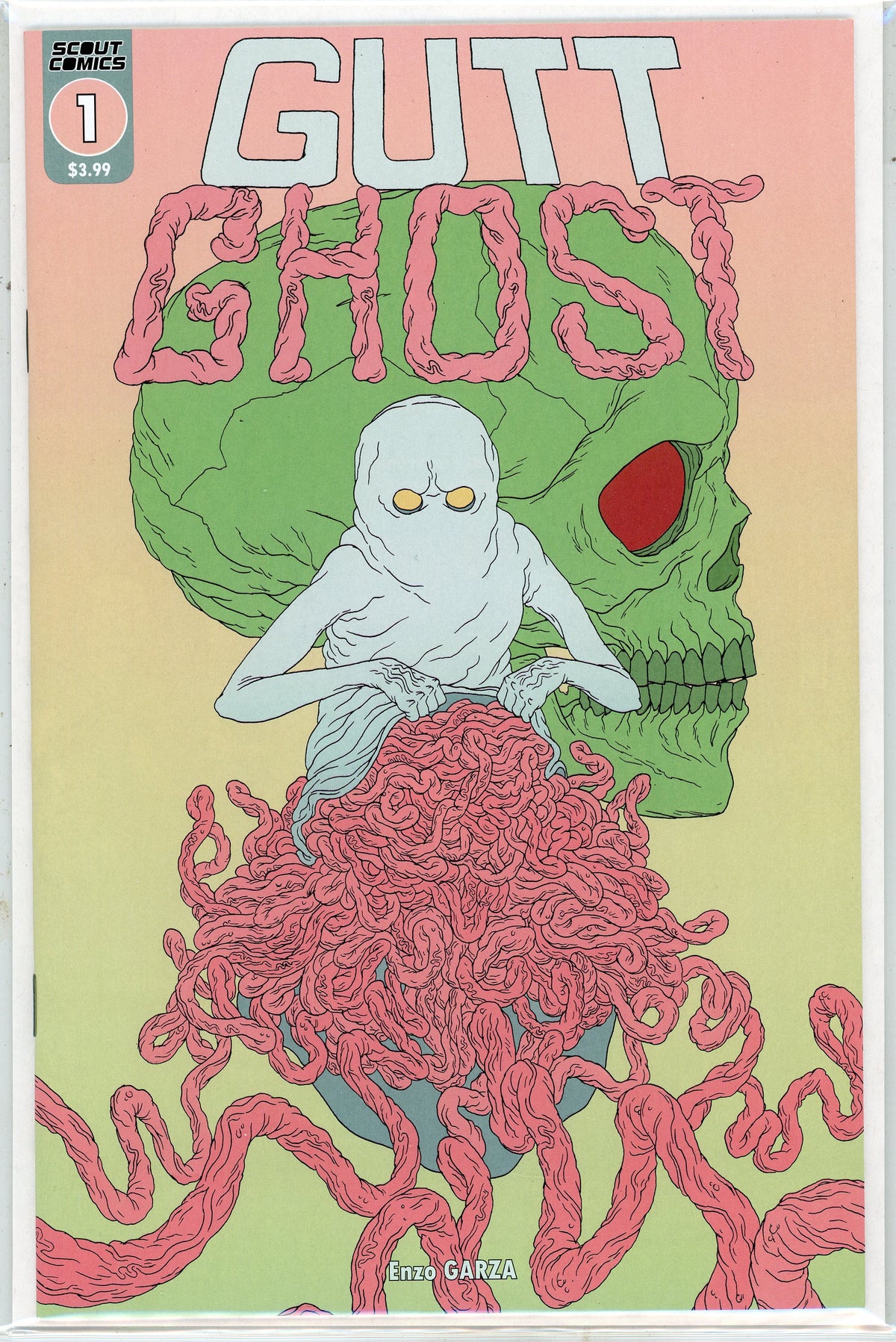 GUTT GHOST #1 NM MEMORABLE SKULL COVER SCINTILLATING SHEEN