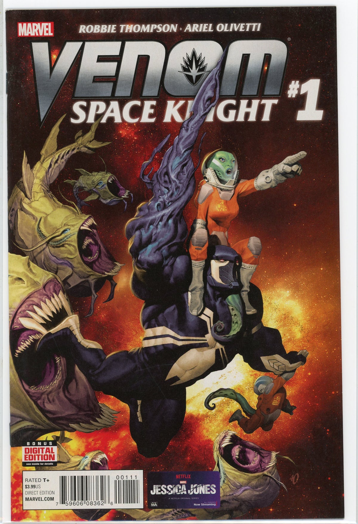 VENOM SPACE KNIGHT #1 NM COSMIC COVER AMAZING SHINE