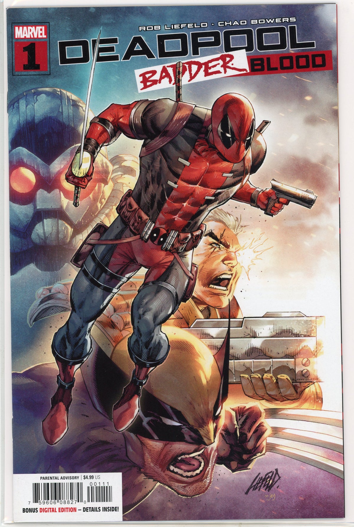 DEADPOOL #1 BADDER BLOOD NM INCREDIBLE COVER STUNNING FINISH