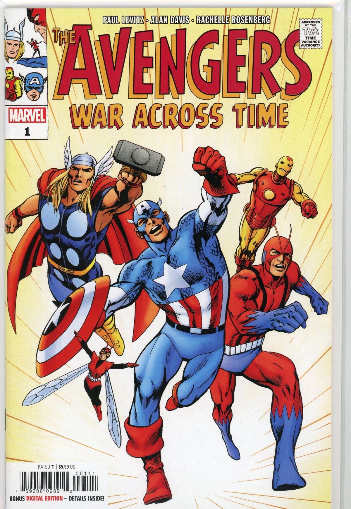 THE AVENGERS #1 WAR ACROSS TIME NM KILLER SHEEN INCREDIBLE COVER
