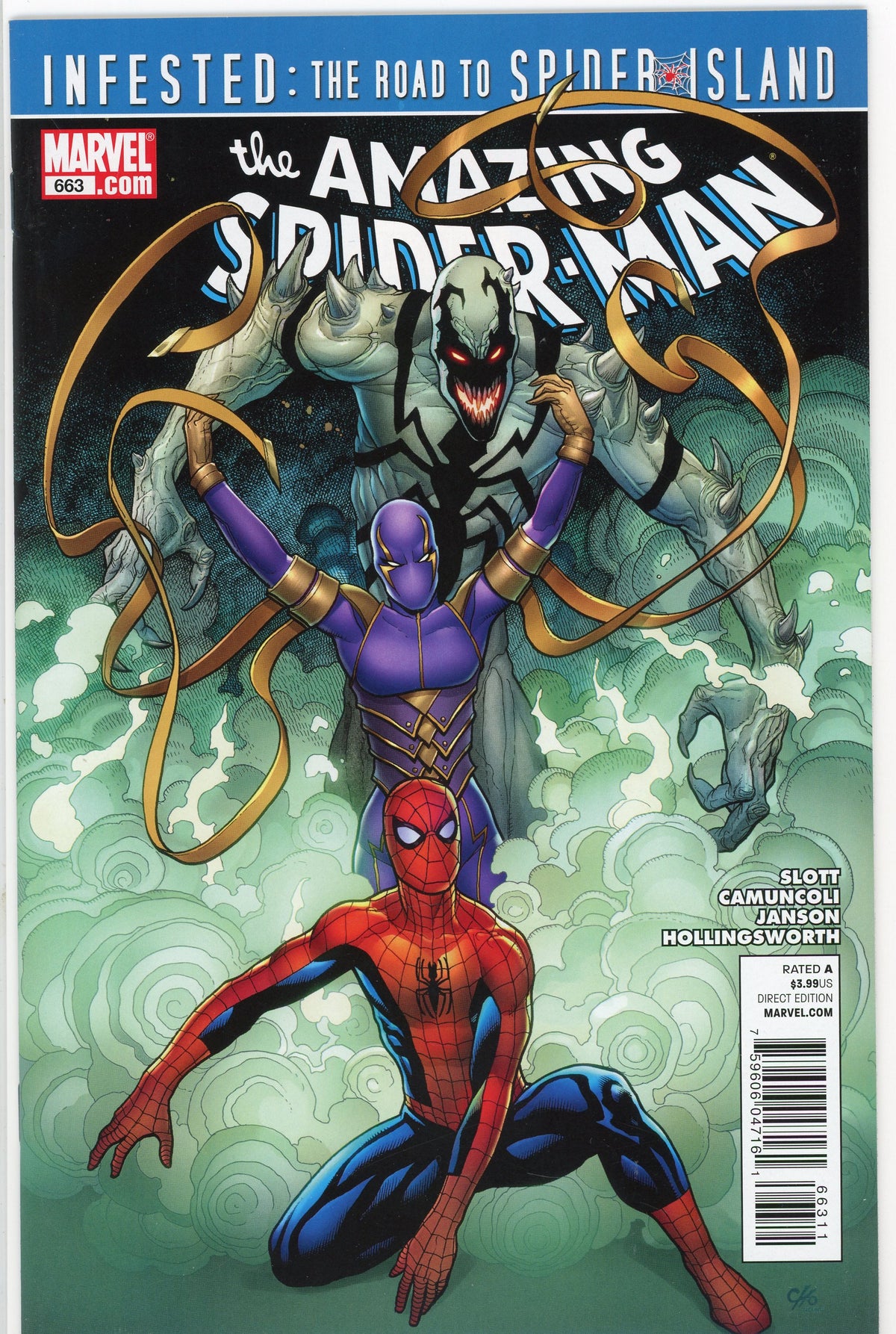 AMAZING SPIDERMAN #663 NM SLOTT WORK OUTSTANDING COVER