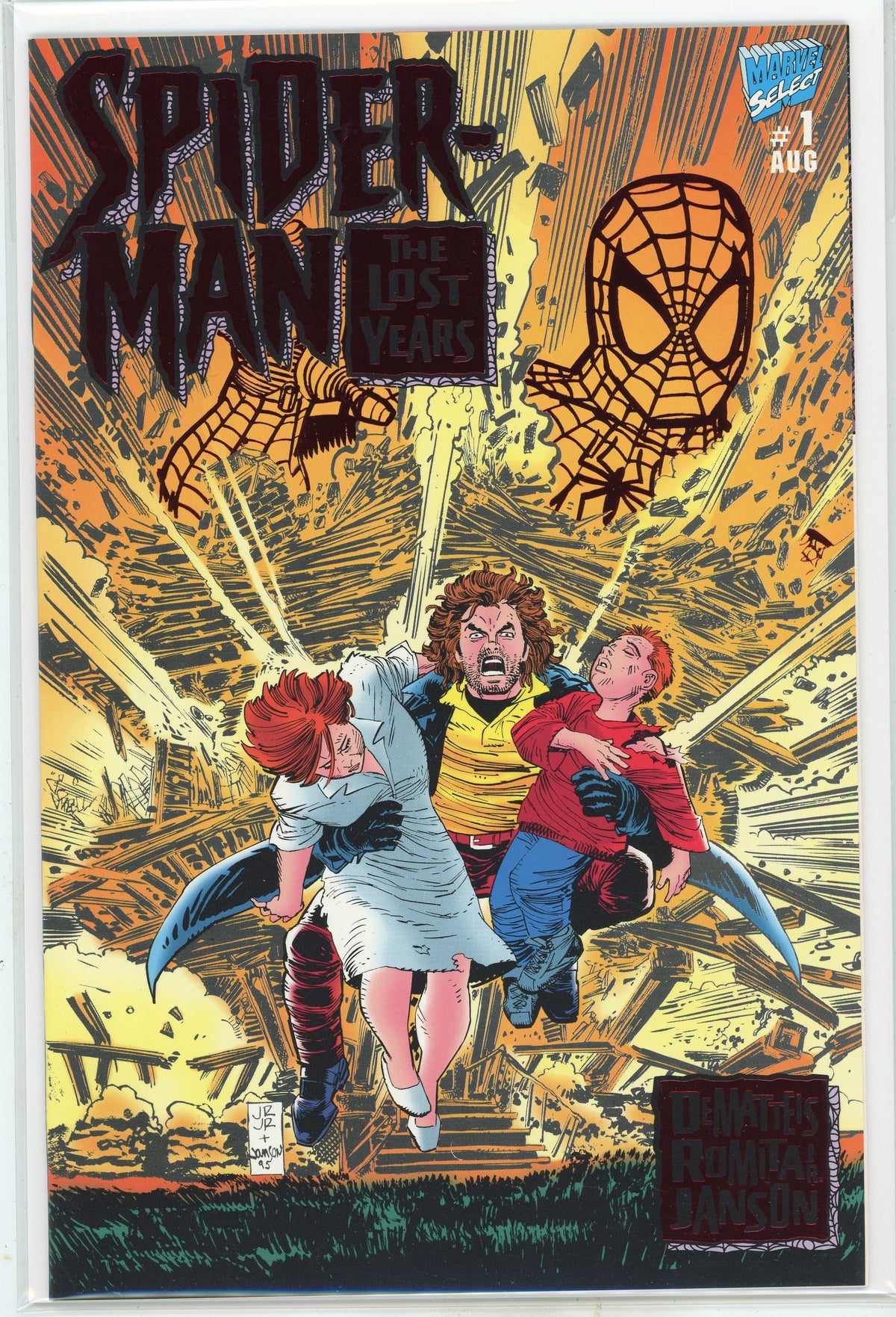 SPIDERMAN THE LOST YEARS #1 NM ROMITA JR. JANSON WORK EXPLOSIVE COVER