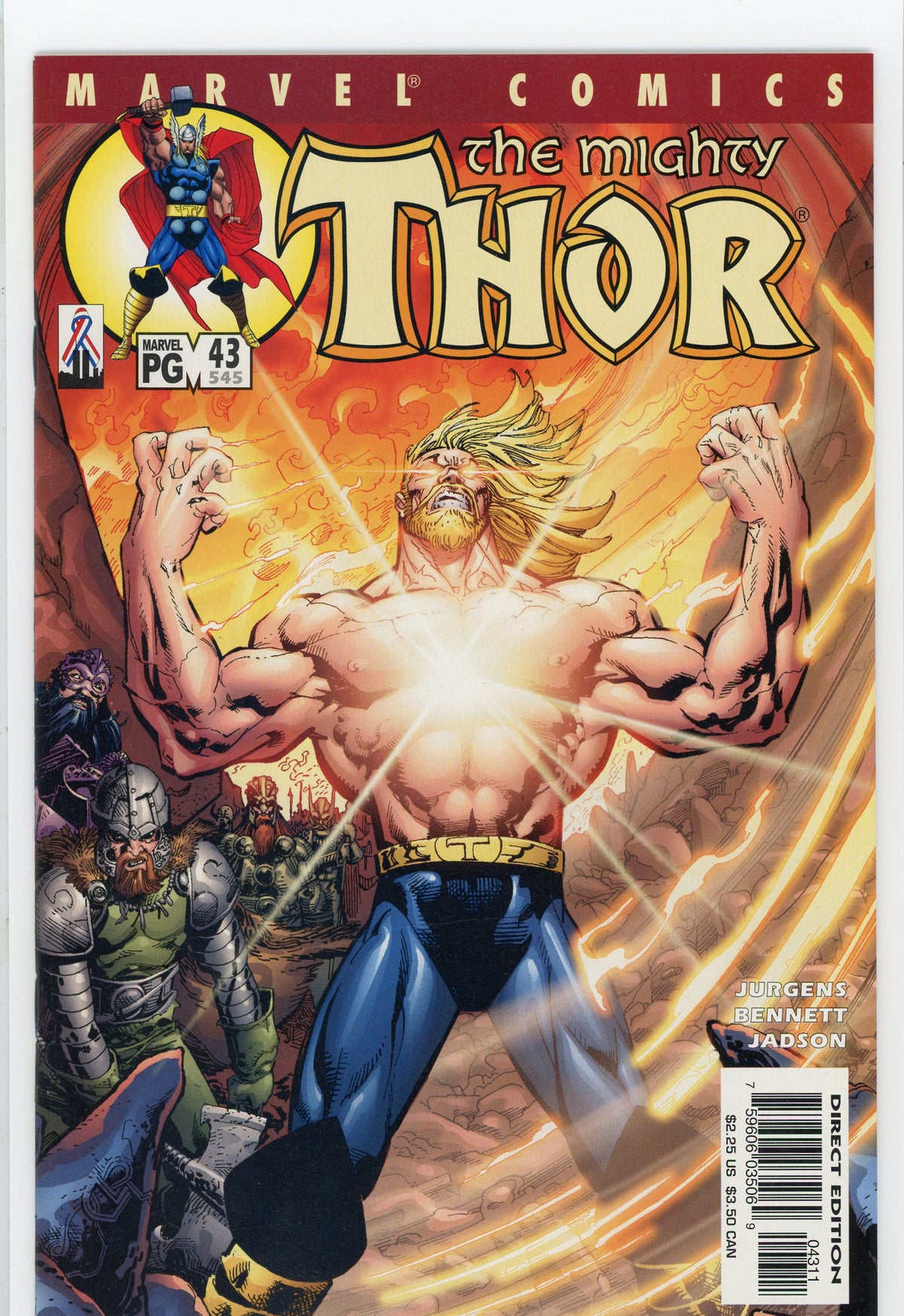 THE MIGHTY THOR #43 NM STUNNING COVER TREMENDOUS GLOSS