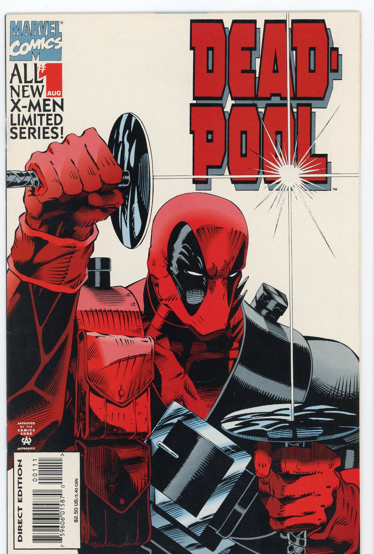 DEADPOOL #1 NM STUNNING GLOSSY SHEEN TIMELESS COVER