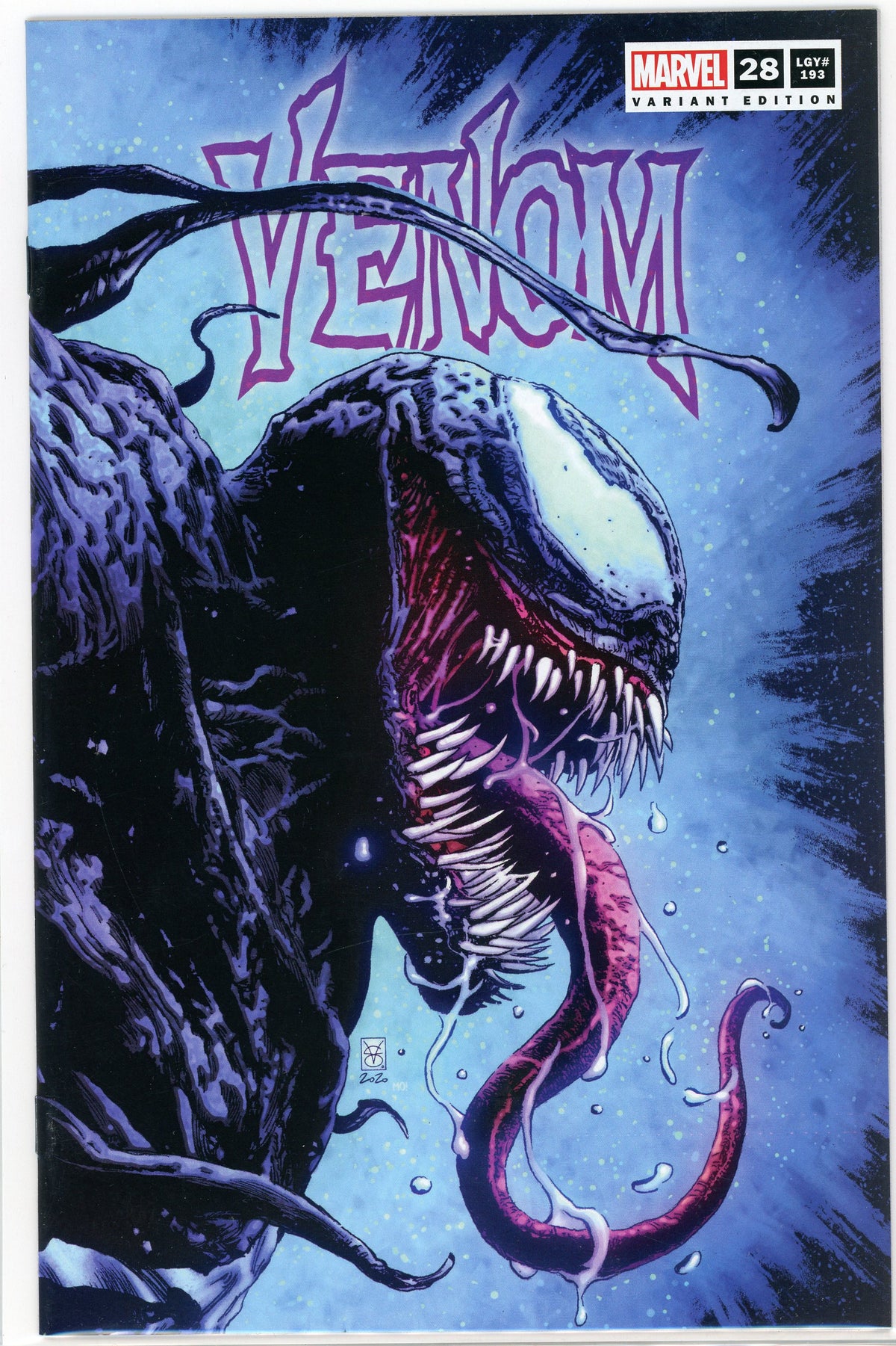 VENOM #28 NM VARIANT EDITION GLOSSY AND TERRIFYING COVER