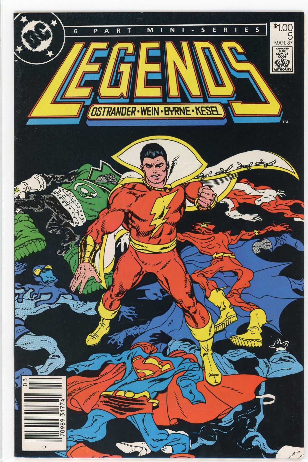 LEGENDS #5 OF 6 NM GREAT SHAZAM SPOTLIGHT STUNNING COVER AND GLOSS