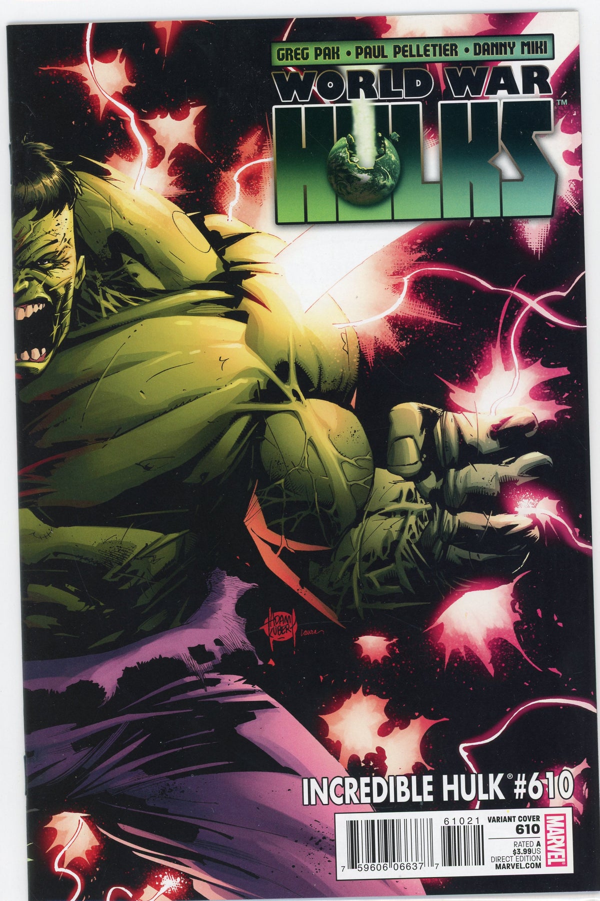 INCREDIBLE HULK #610 WORLD WAR HULKS NM PAK WORK STUNNING COVER