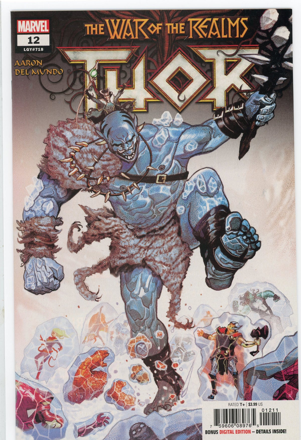 THOR #12 WAR OF THE REALMS TERRIFIC COVER TREMENDOUS GLOSS NM