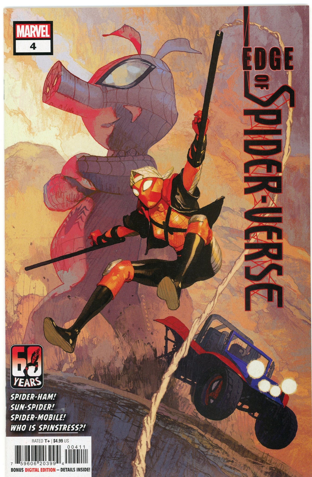 EDGE OF SPIDER VERSE #4 NM ACTION PACKED COVER NICE COLORS