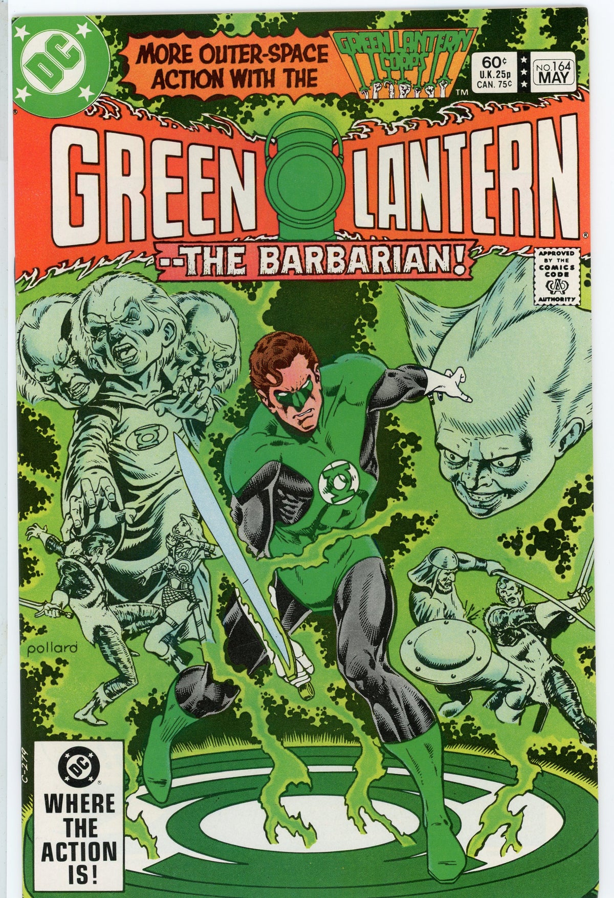 GREEN LANTERN #164 NM THE BARBARIAN CLASSIC POLLARD COVER TERRIFIC GLOSS