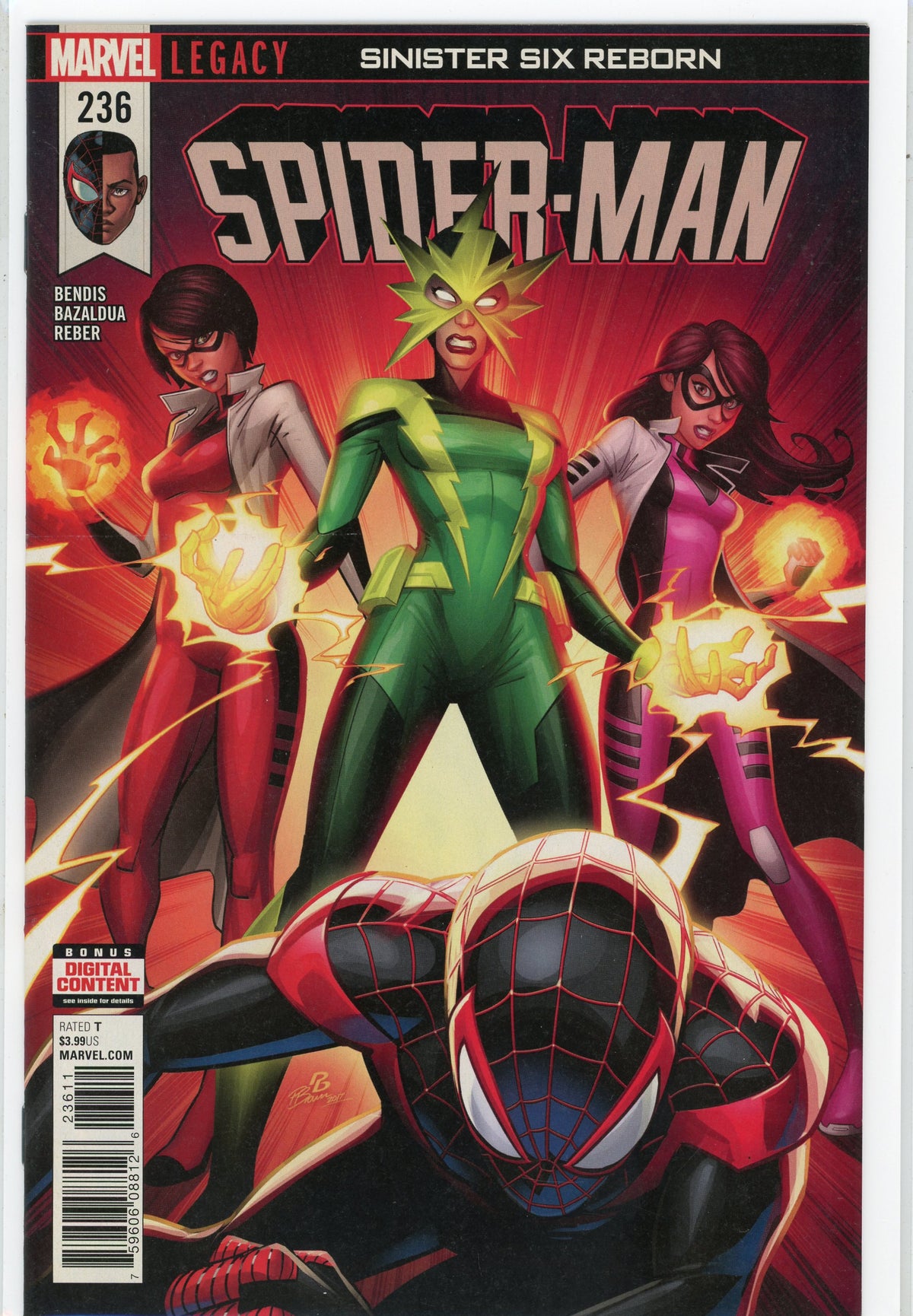 SPIDER MAN #236 LEGACY NM BENDIS WORK STUNNING COVER GREAT FINISH