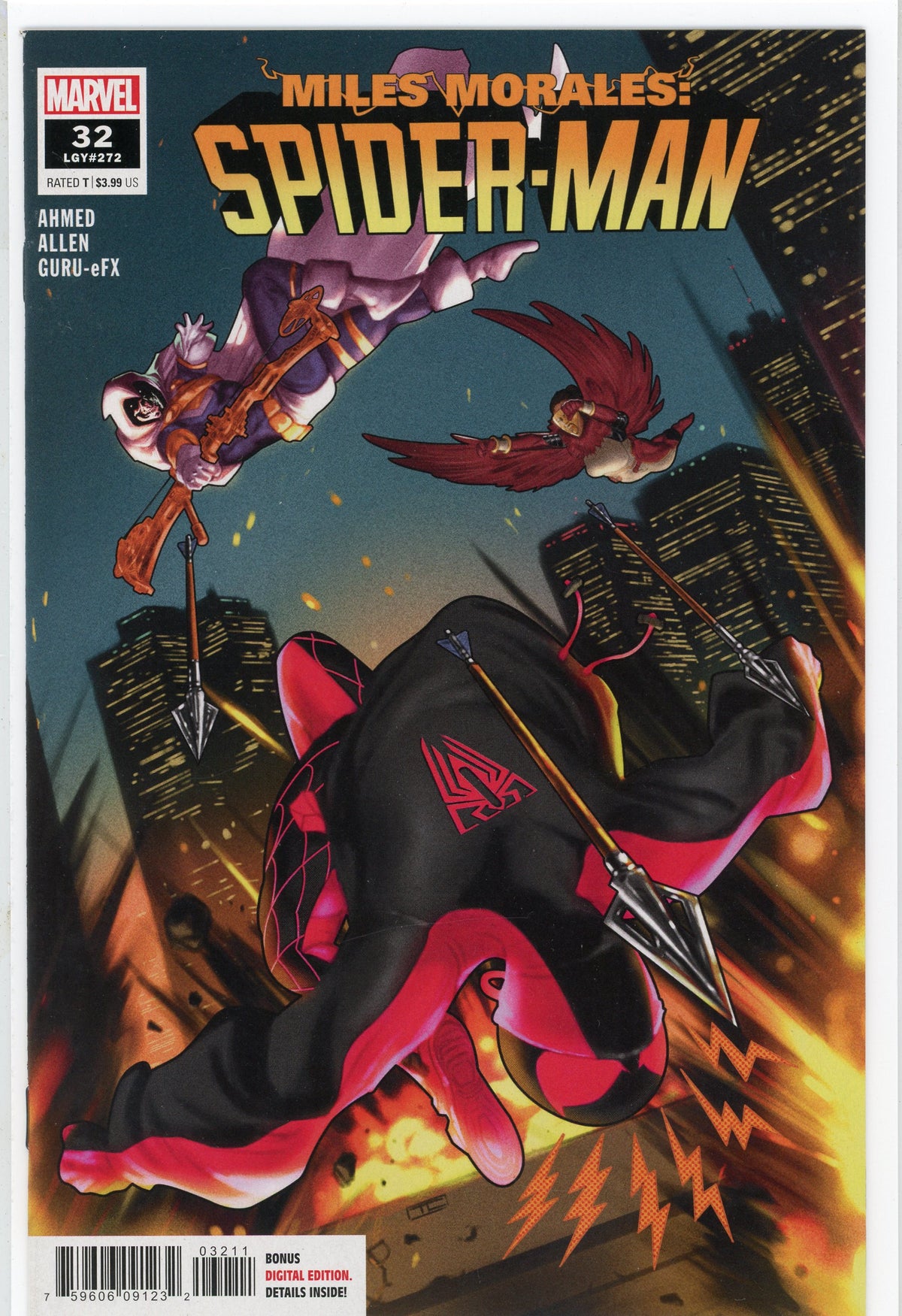 MILES MORALES SPIDERMAN #32 NM ACTION PACKED COVER STUNNING FINISH