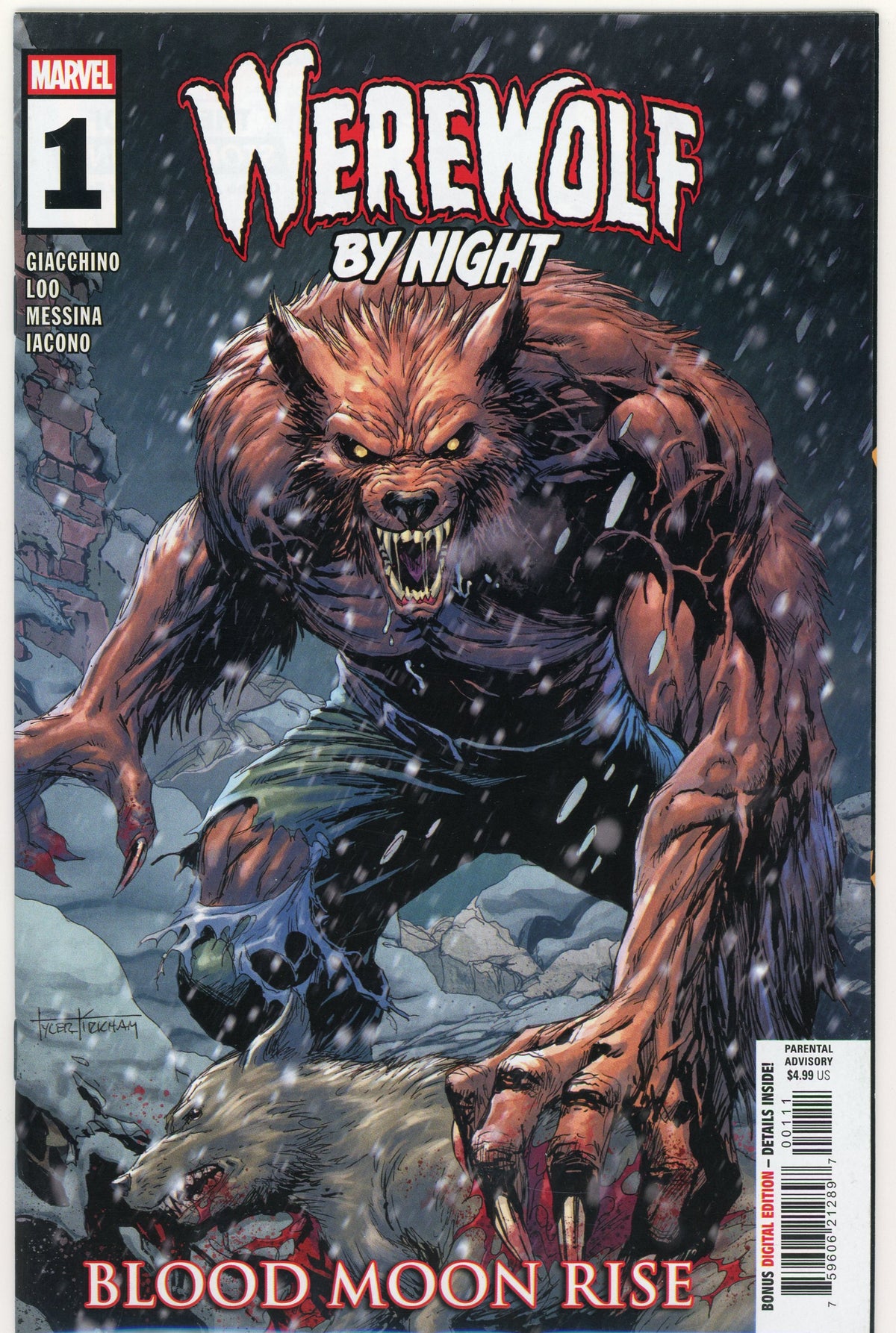 WEREWOLF BY NIGHT #1 NM BLOOD MOON RISE GLOSSY COVER TERRIFYING