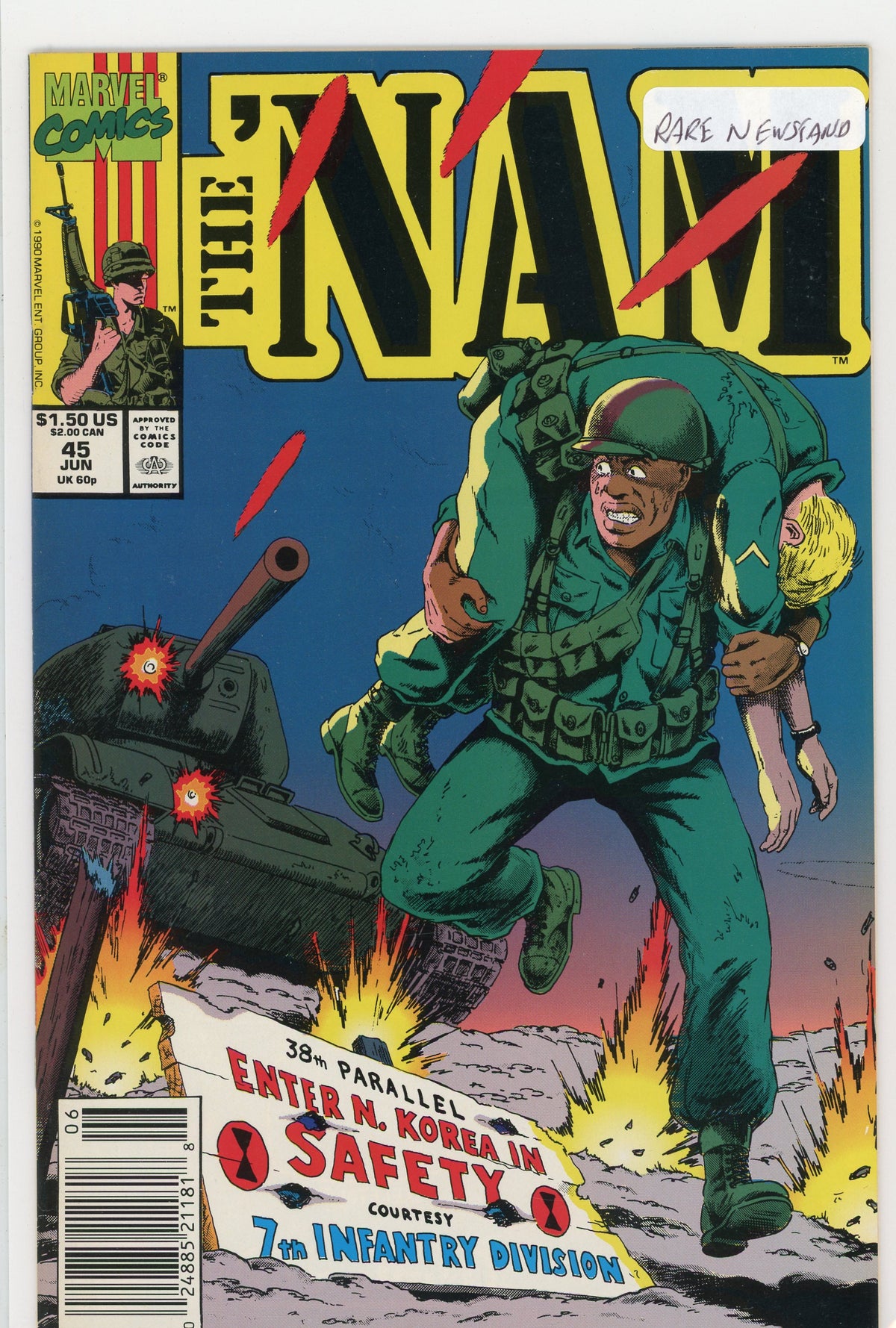 THE NAM #45 NM RARE NEWSTAND GEM DRAMATIC COVER KILLER GLOSS