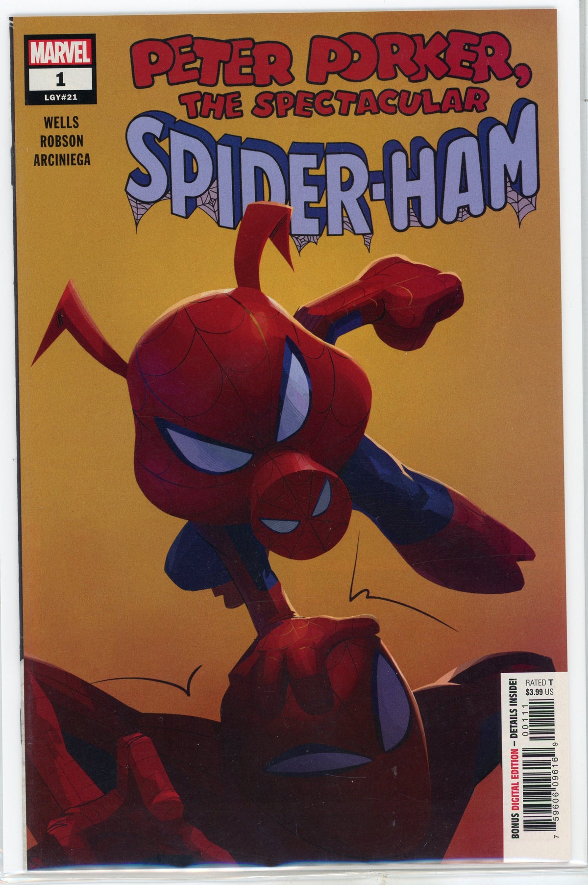 PETER PARKER THE SPECTACULAR SPIDER HAM #1 NM WELLS WORK WONDROUS COVER