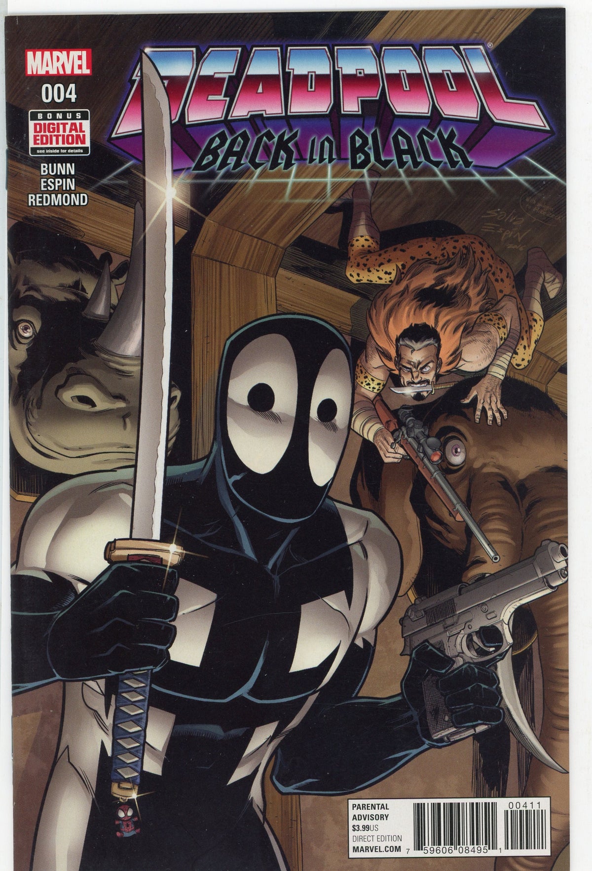 DEADPOOL BACK IN BLACK #4 NM GREAT KRAVEN COVER KILLER SHEEN