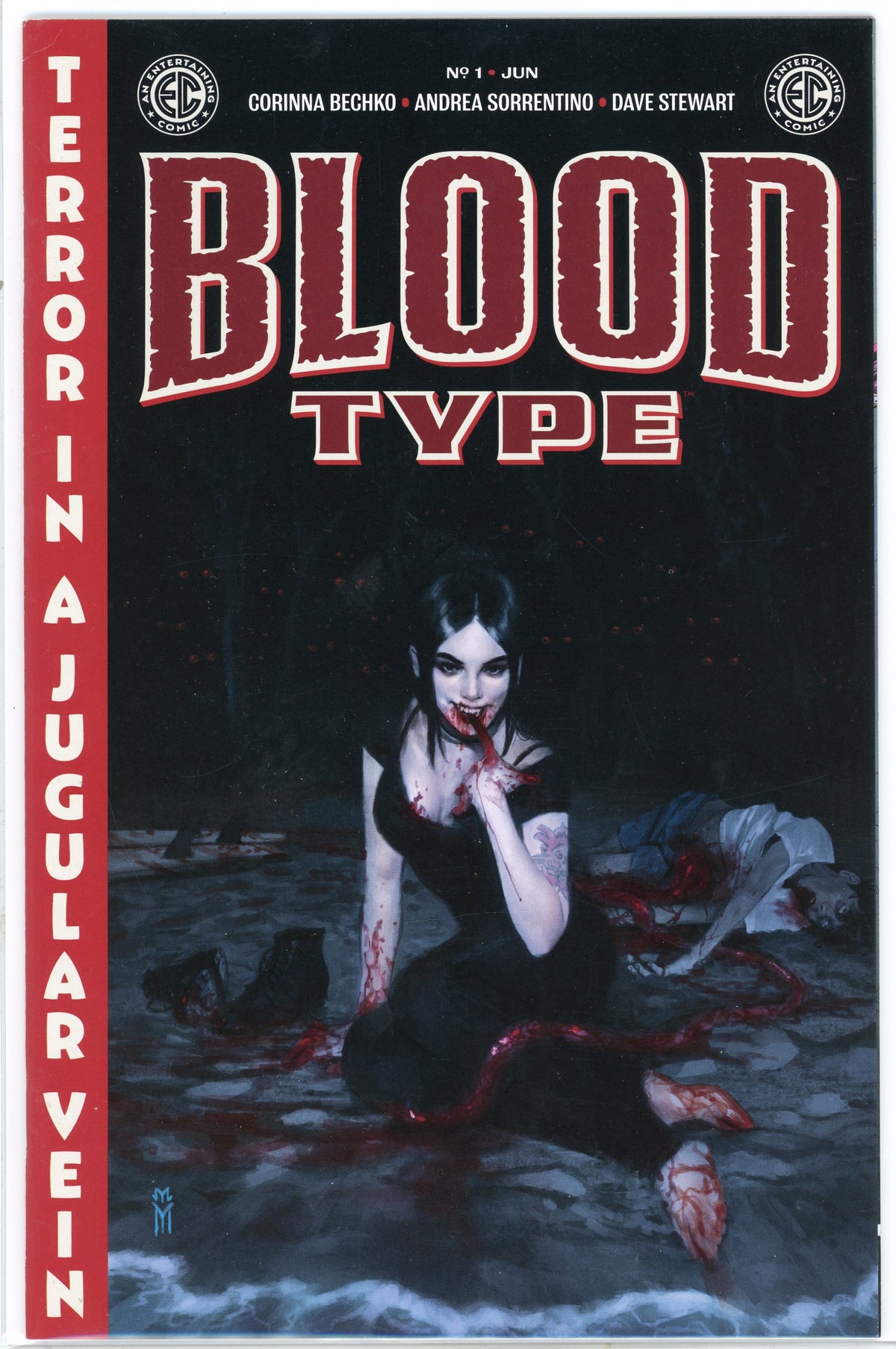 BLOOD TYPE #1 NM HORRIFYING COVER MODERN ITERATION OF EC COMICS