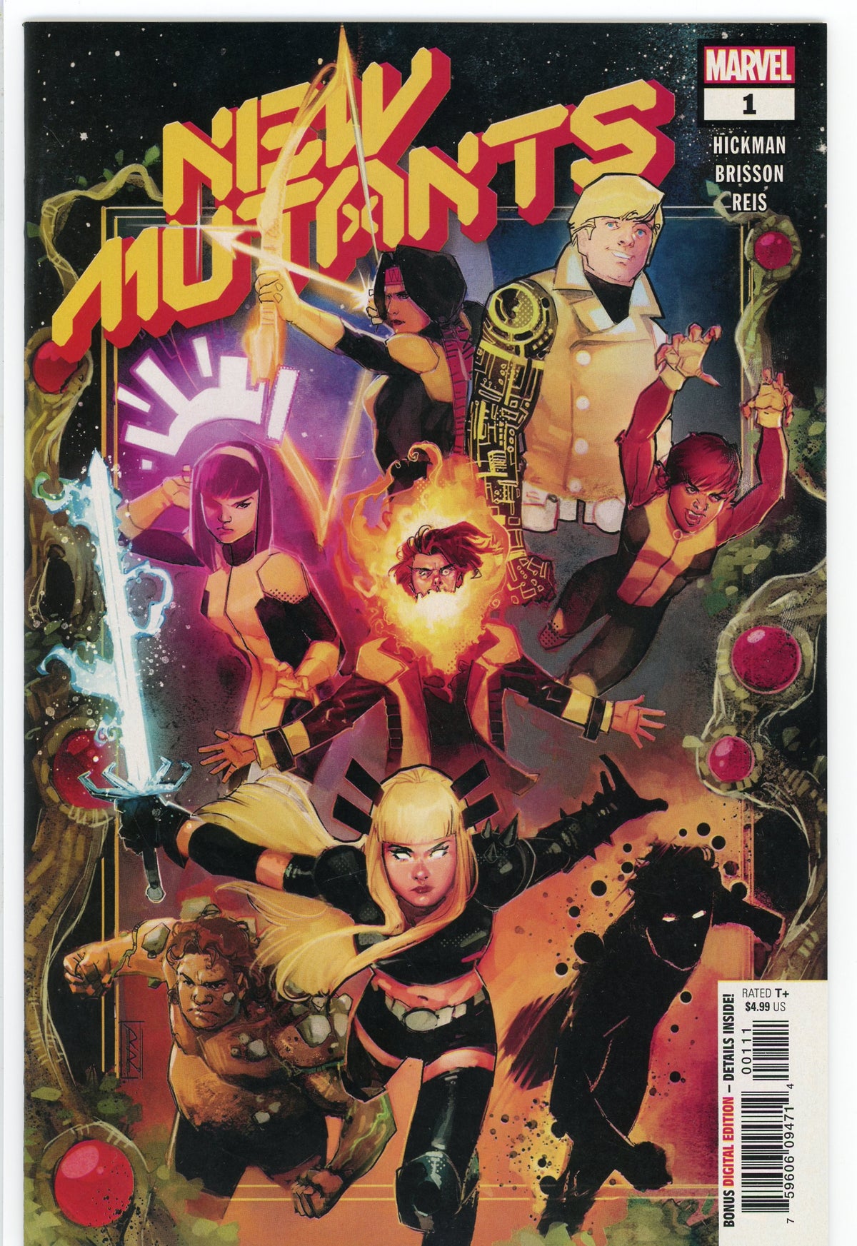 NEW MUTANTS #1 NM AMAZING COVER GREAT COLOR PALETTE