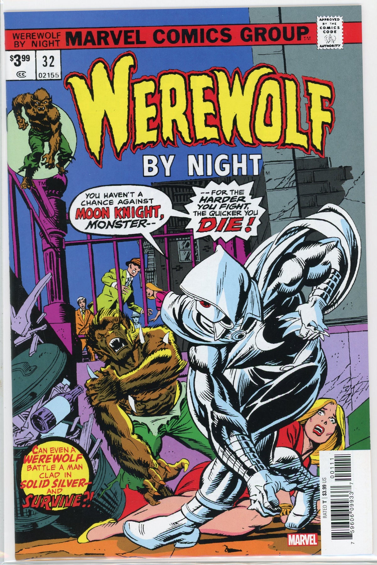 WEREWOLF BY NIGHT #32 NM REPRINT GLOSSY COVER KILLER COLORS