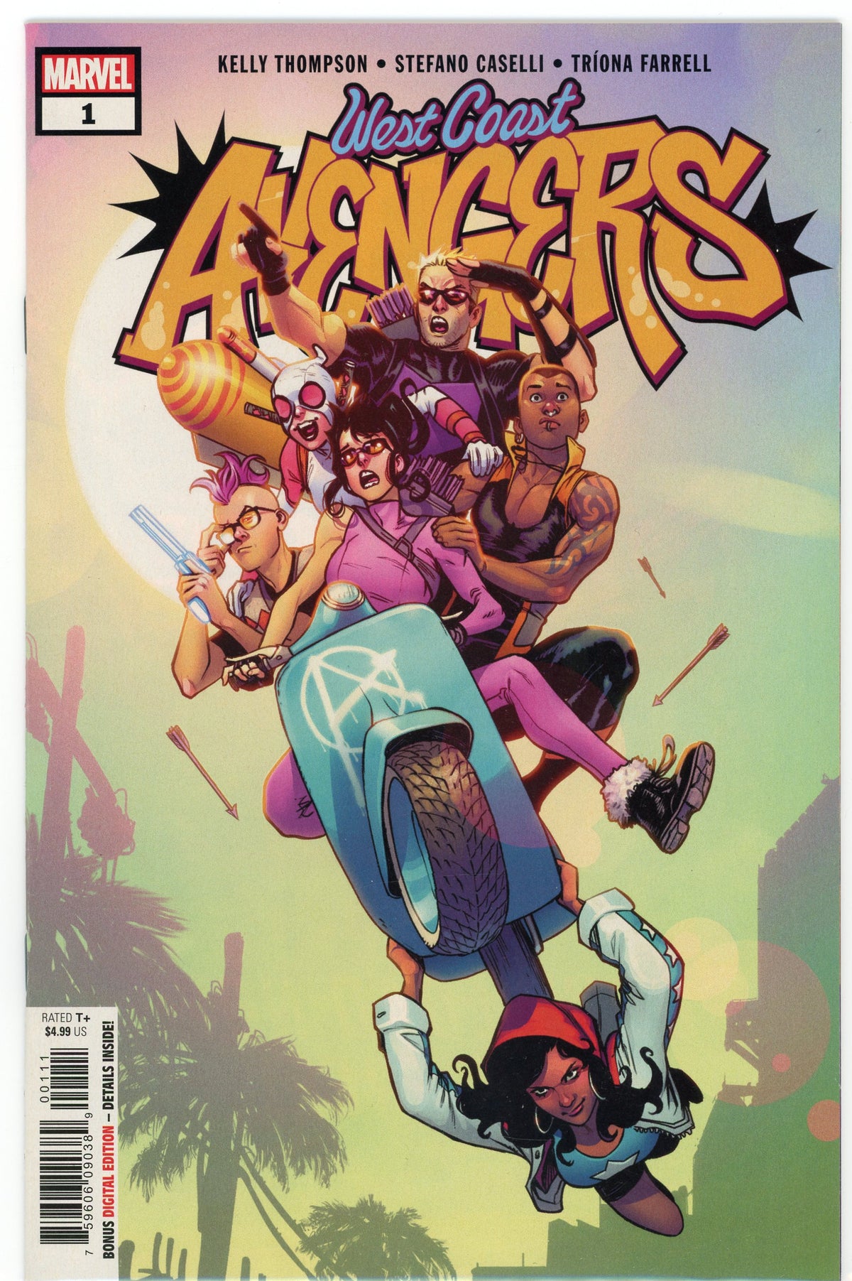 WEST COAST AVENGERS #1 NM HILARIOUS COVER BRILLIANT SHEEN