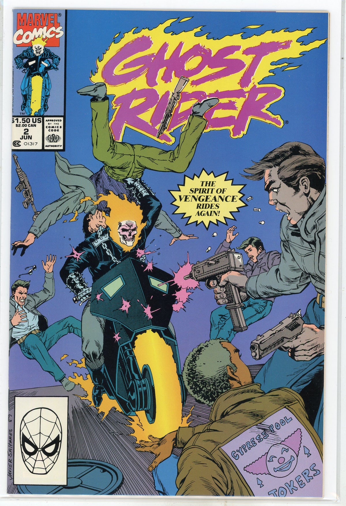 GHOST RIDER #2 NM ACTION PACKED COVER KILLER GLOSSY SHEEN