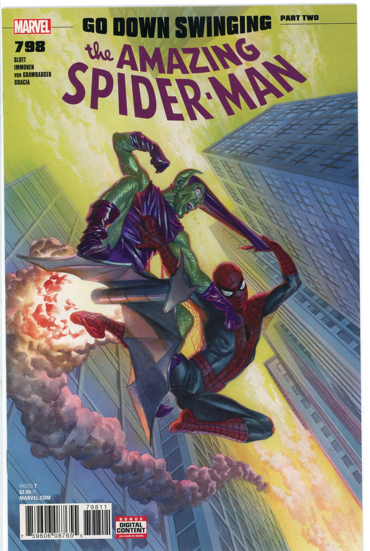 THE AMAZING SPIDERMAN #798 NM STUNNING GOBLIN BATTLE COVER GLOSSY SHEEN