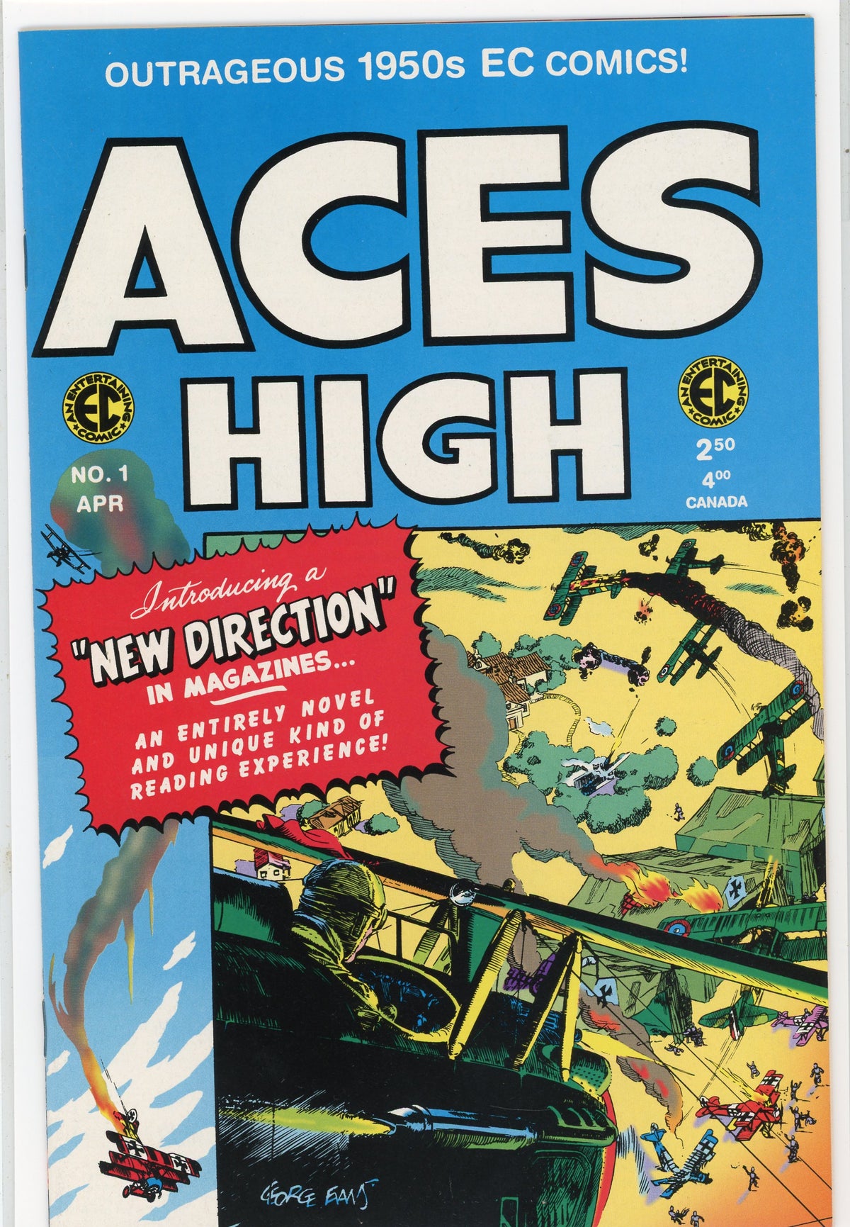 ACES HIGH #1 NM REPRINT AMAZING EVANS AERIAL BATTLE COVER TERRIFIC GLOSS