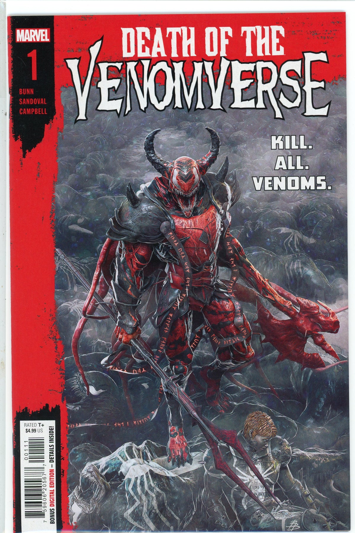 DEATH OF THE VENOMVERSE #1 NM SHINY COLORS INCREDIBLE COVER
