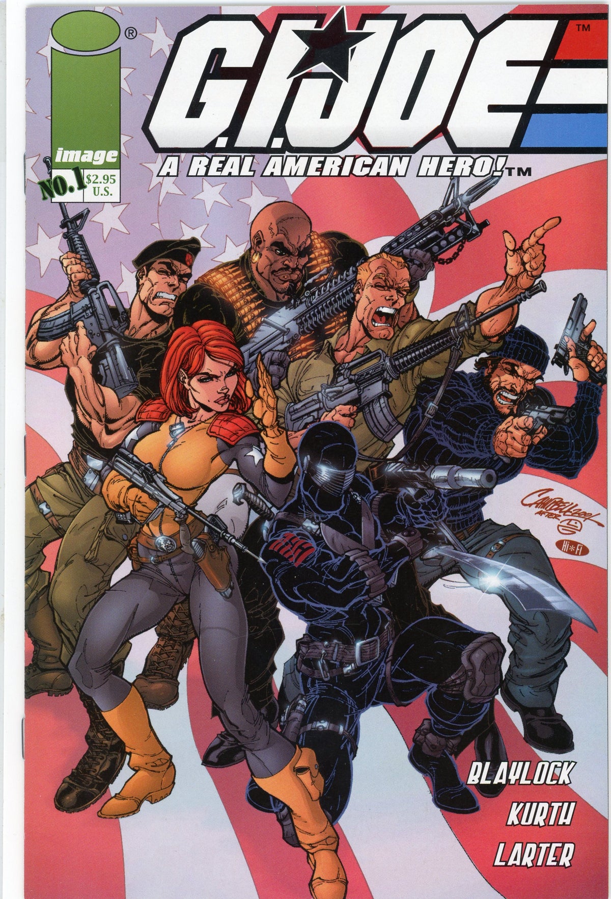 GI JOE A REAL AMERICAN HERO #1 NM STUNNING COVER GLOSSY SHEEN