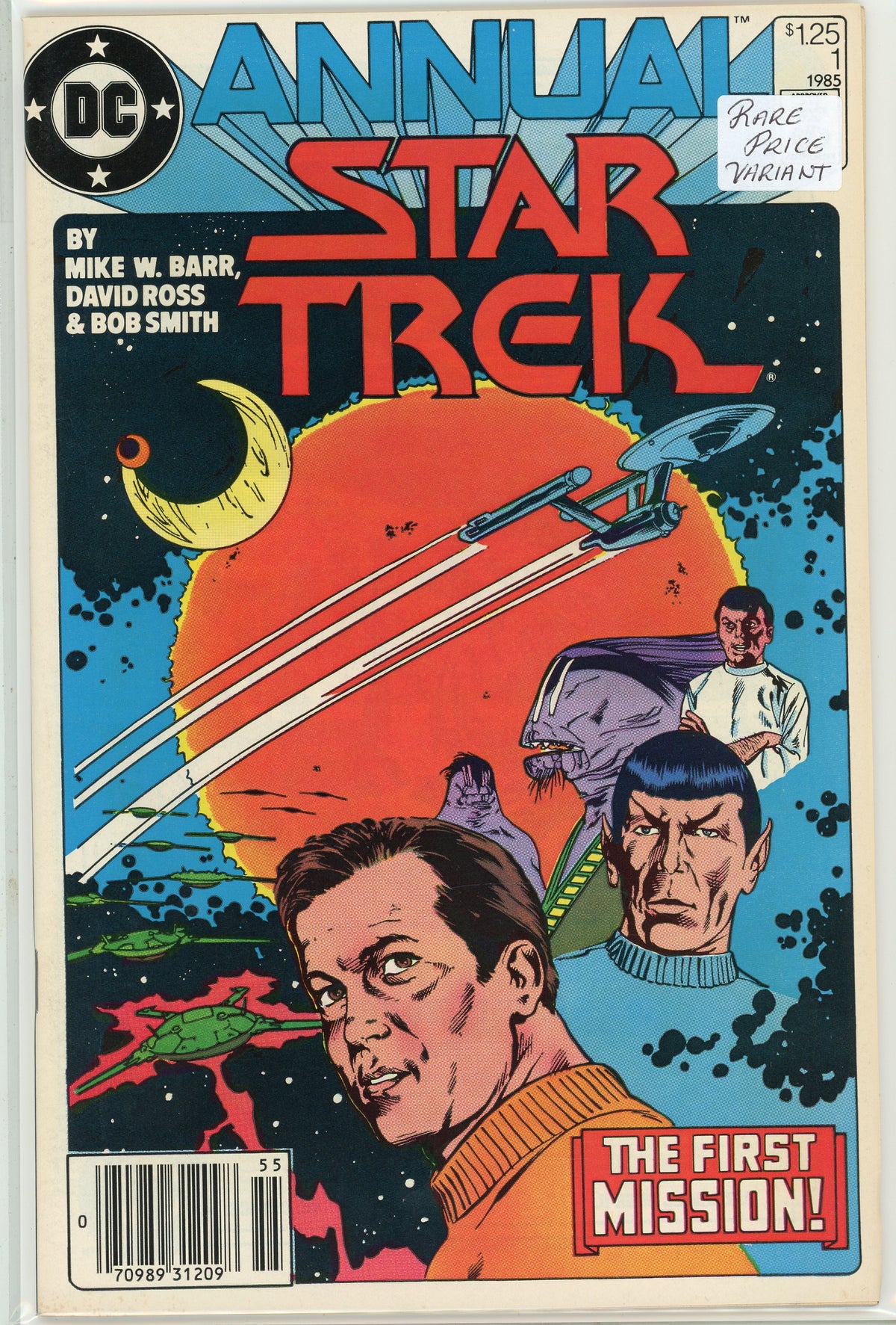 STAR TREK ANNUAL #1 NM RARE PRICE VARIANT GORGEOUS COVER NICE SHEEN