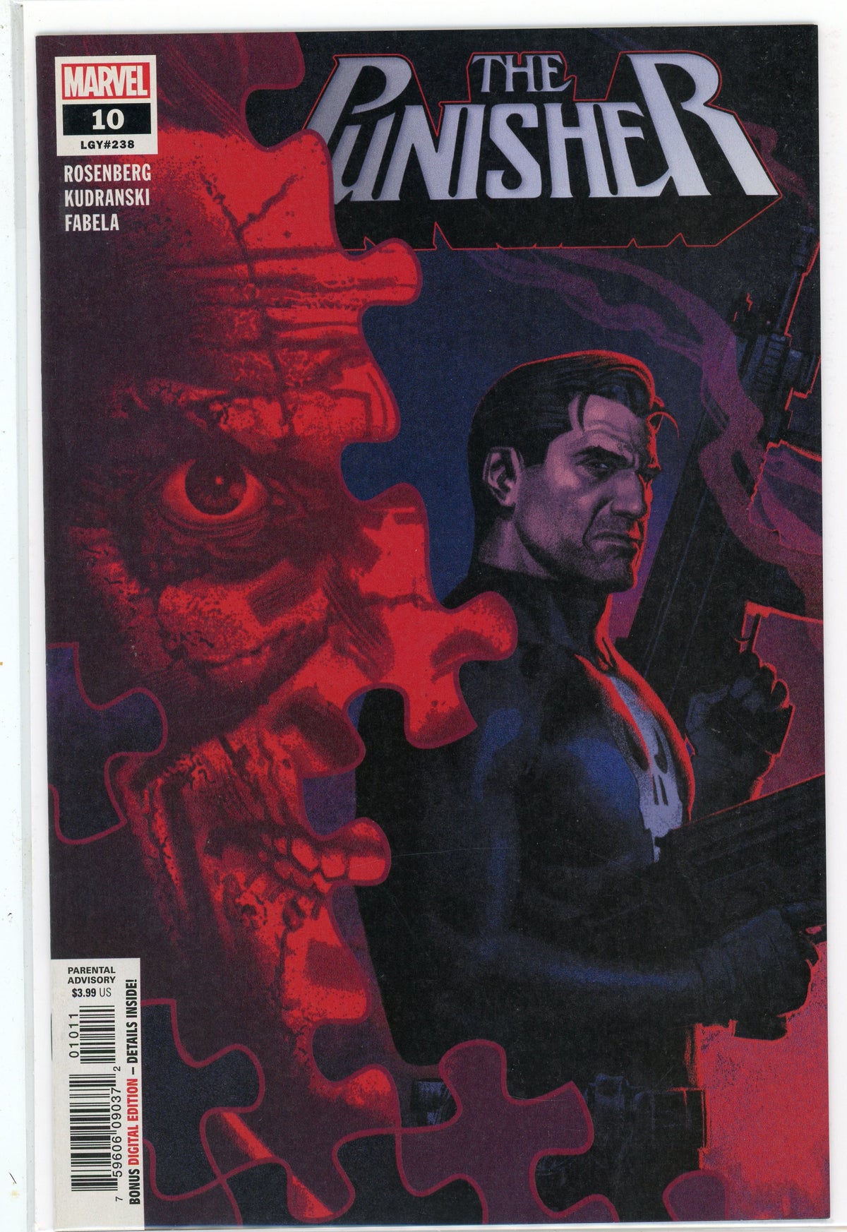 THE PUNISHER #10 NM GREAT JIGSAW PUZZLE COVER TREMENDOUS SHEEN