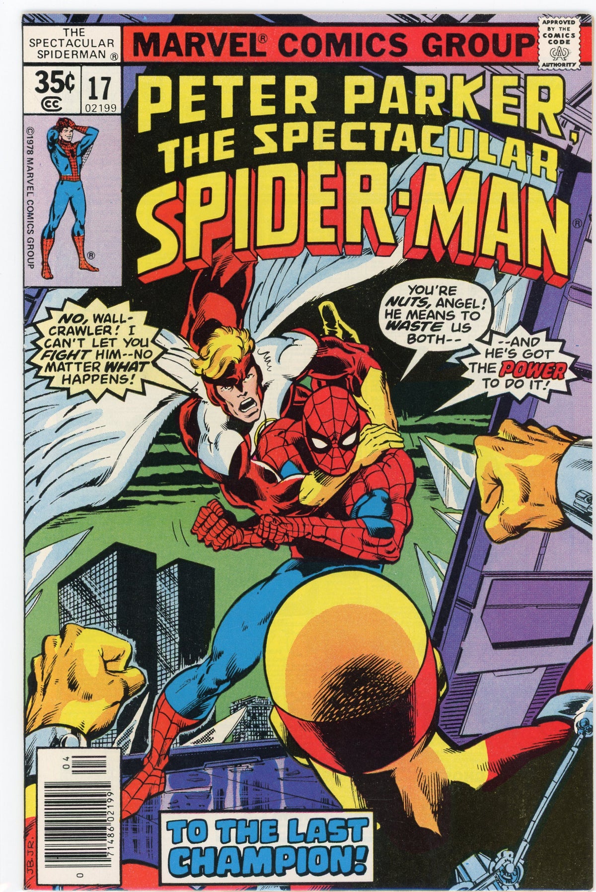 THE SPECTACULAR SPIDERMAN #17 NM GREAT ANGEL APP. TREMENDOUS SHEEN
