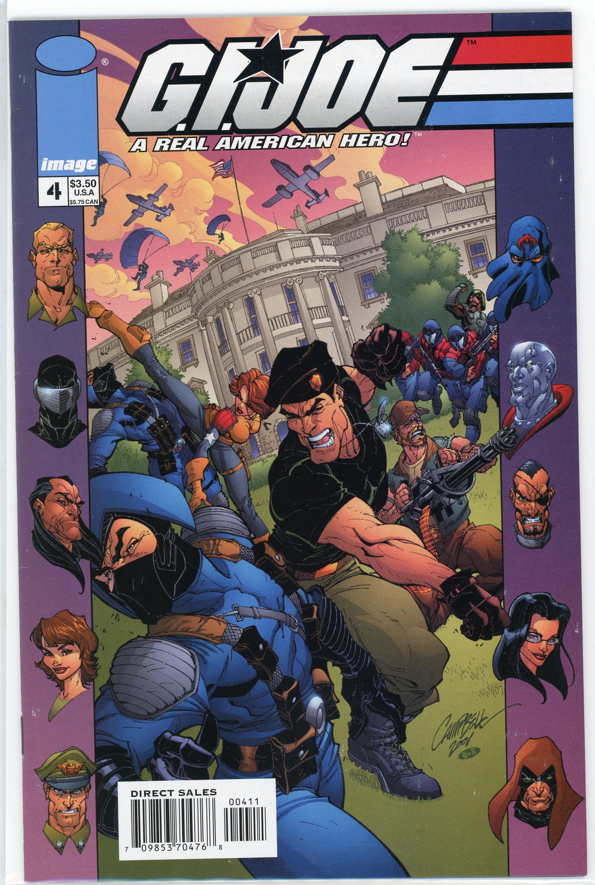 GI JOE A REAL AMERICAN HERO #4 NM ACTION PACKED COVER LUSTROUS SHEEN