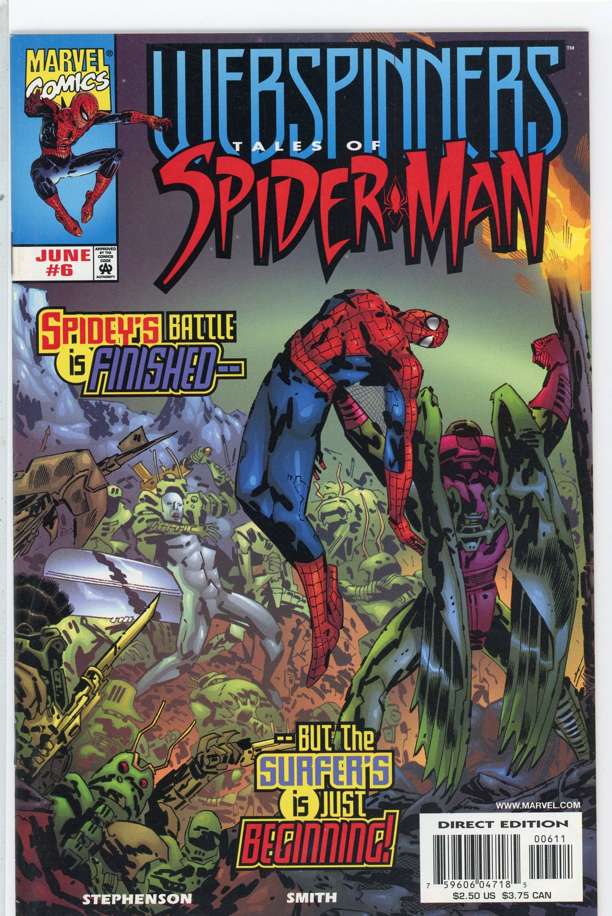 WEBSPINNERS TALES OF SPIDERMAN #6 NM INCREDIBLE GLOSS FABULOUS COVER