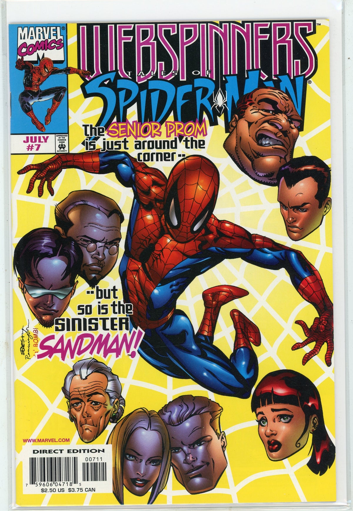 WEBSPINNERS TALES OF SPIDERMAN #7 NM GLOSSY SHEEN INCREDIBLE COVER
