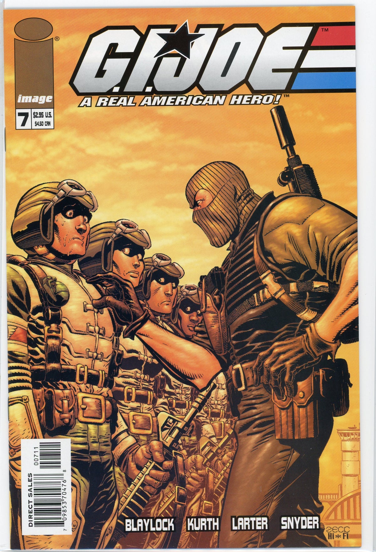 GI JOE A REAL AMERICAN HERO #7 NM IMAGE COMICS AWESOME COVER GREAT SHEEN