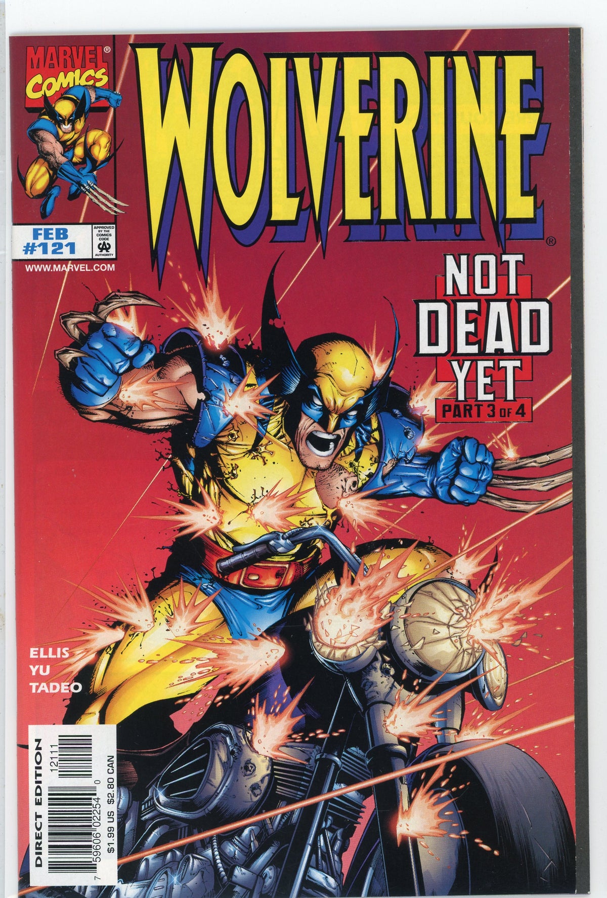 WOLVERINE #121 NM BRILLIANT SHEEN AWE INSPIRING COVER