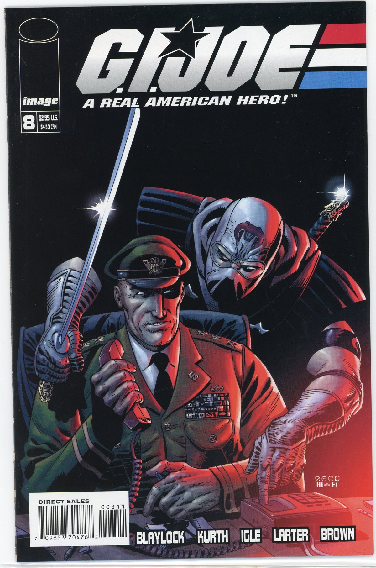 GI JOE A REAL AMERICAN HERO #8 NM STUNNING COLORS BLAYLOCK WORK