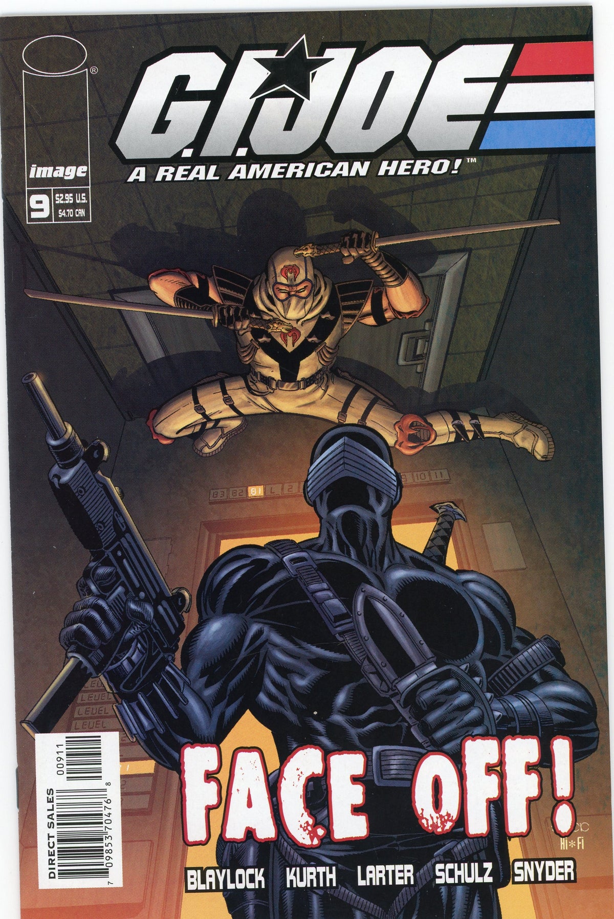 GI JOE A REAL AMERICAN HERO #9 NM SUSPENSEFUL COVER VIBRANT COLORS