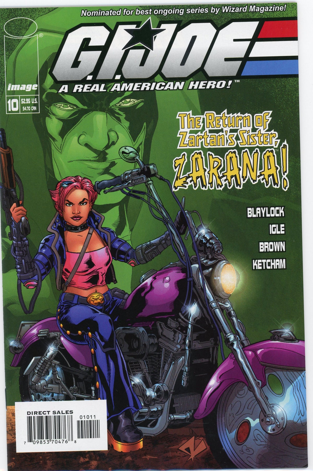 GI JOE A REAL AMERICAN HERO #10 NM COOL COVER KILLER GLOSS