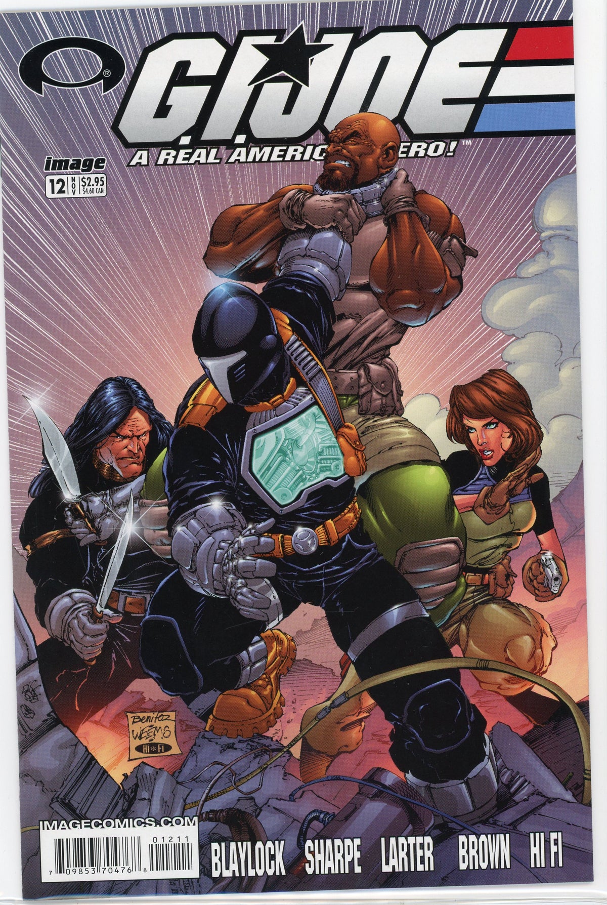 GI JOE A REAL AMERICAN HERO #12 NM IMAGE COMICS STUNNING COVER